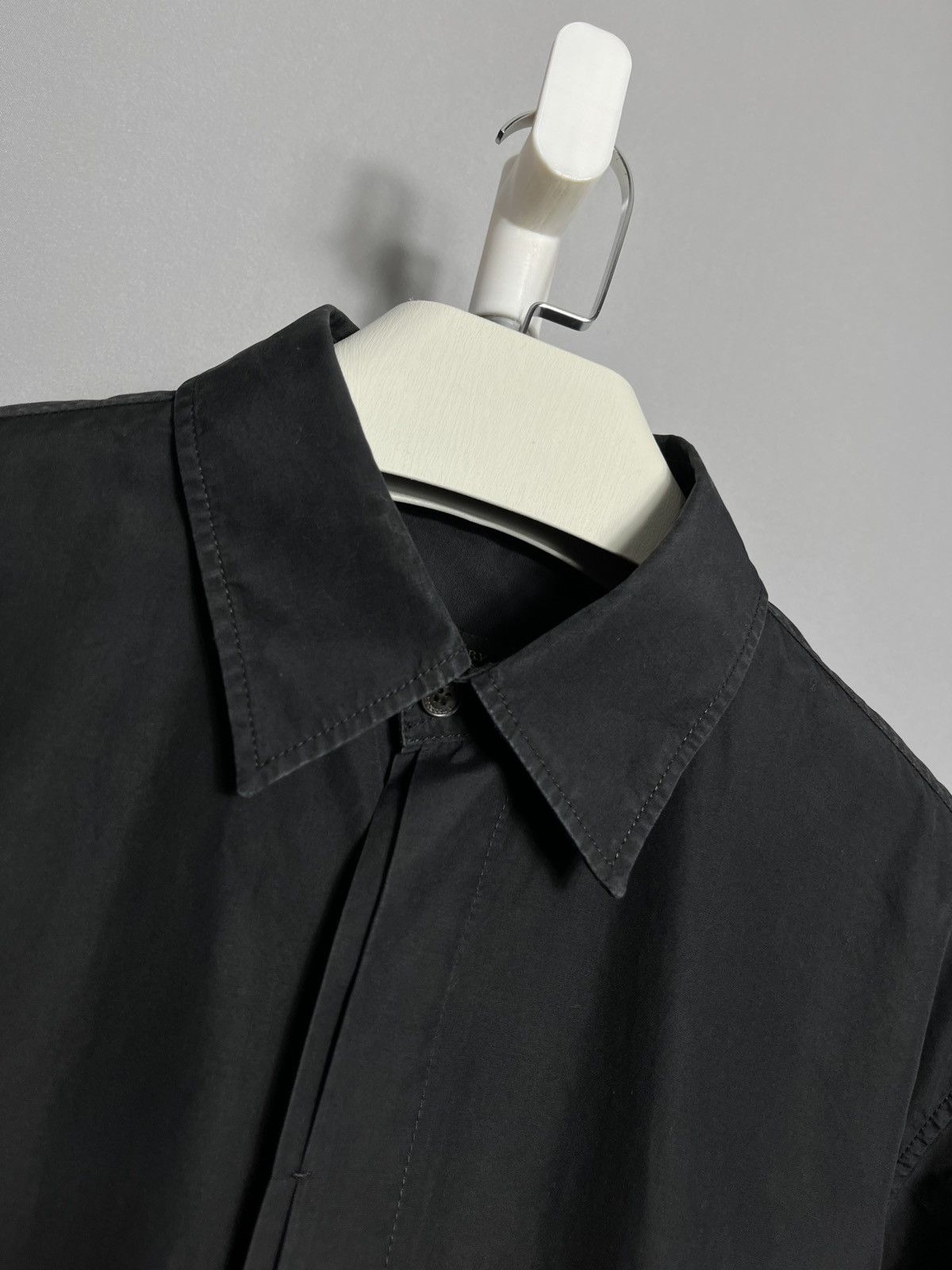 Burberry × Vintage Burberry shirt classic button mens long sleeve black Italy Size US XL / EU 56 / 4 - 4 Thumbnail