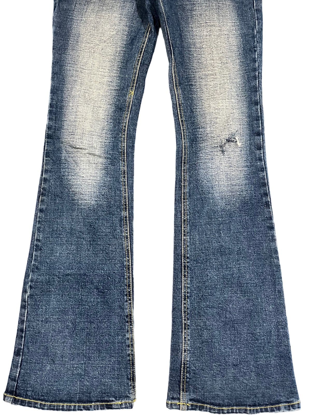 Japanese Brand Vintage Colza Punk Flare Denim Size US 32 / EU 48 - 3 Thumbnail
