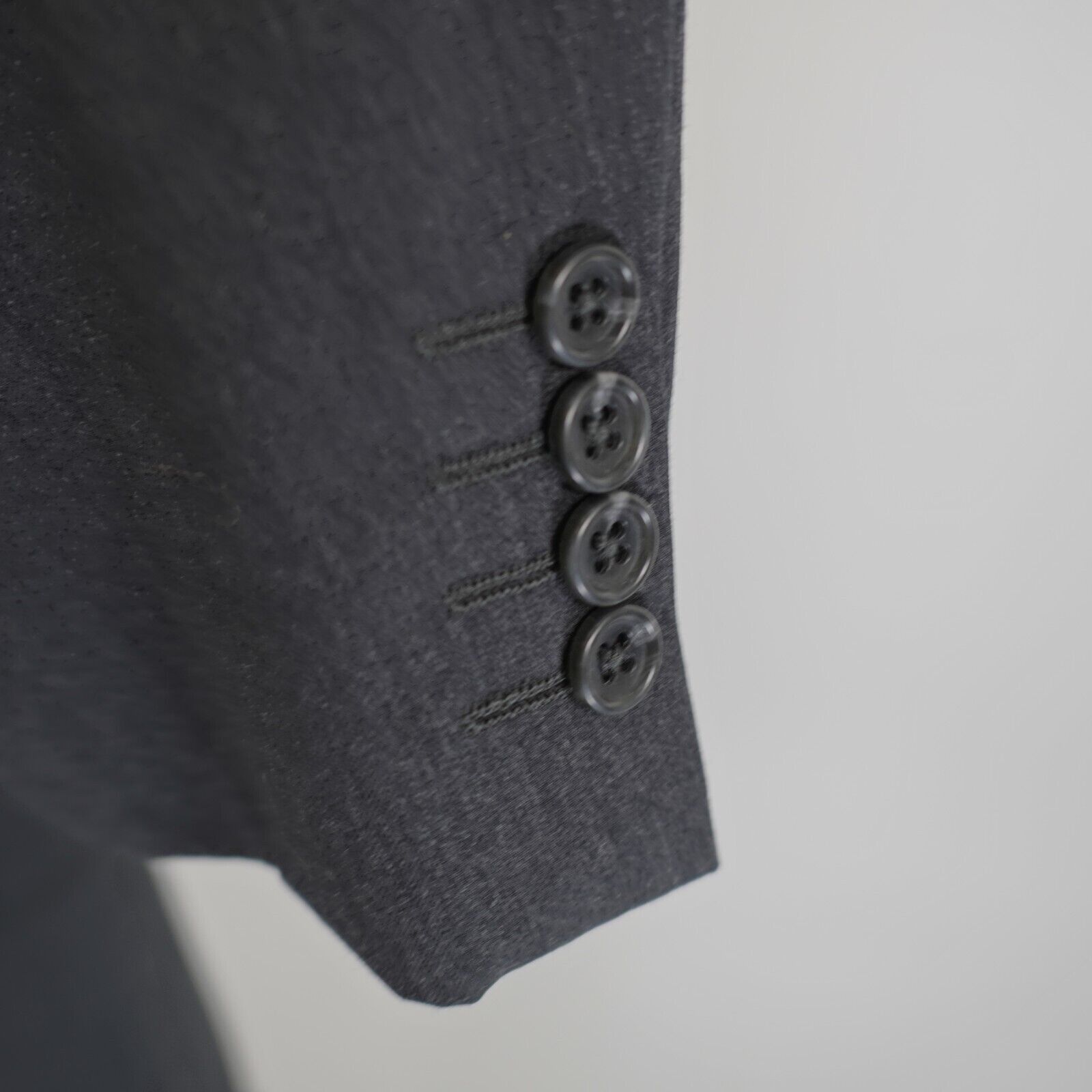 Joseph & Feiss Joseph & Feiss Gold Wool Gray 2 Button Suit Jacket 42L Tagge Size 42L - 3 Thumbnail