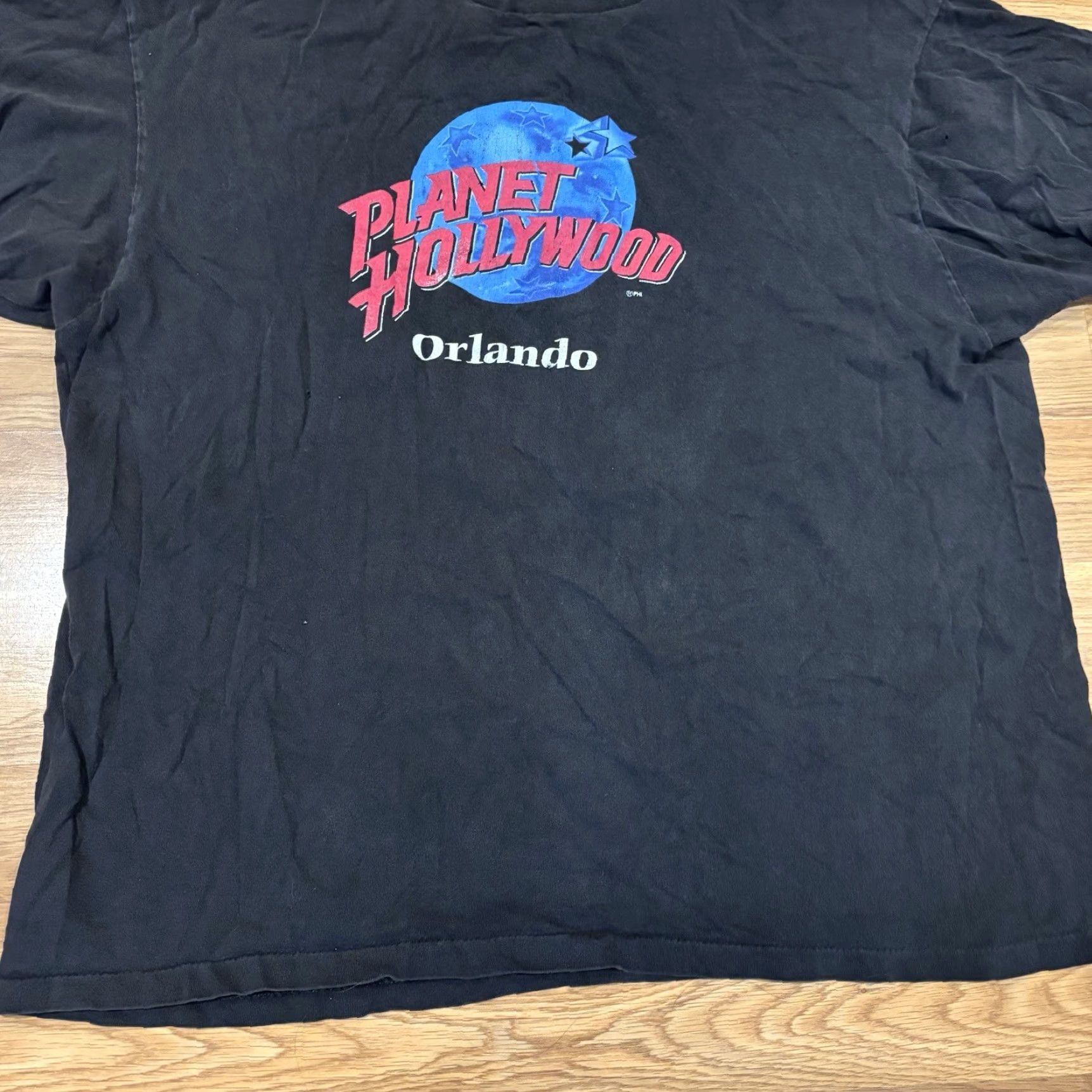 Planet Hollywood Planet Hollywood T-Shirt Orlando Black Vtg 90s USA Single Stitch Cotton Men’s XL Size US XL / EU 56 / 4 - 3 Thumbnail
