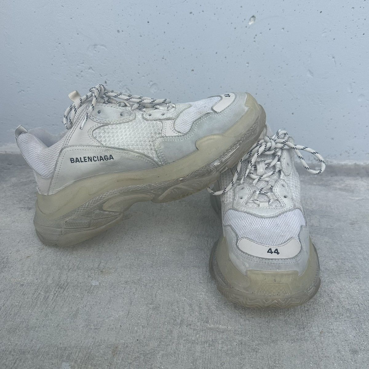 Balenciaga Triple S Clear Sole Sneaker in White Size US 11 / EU 44 - 1 Thumbnail