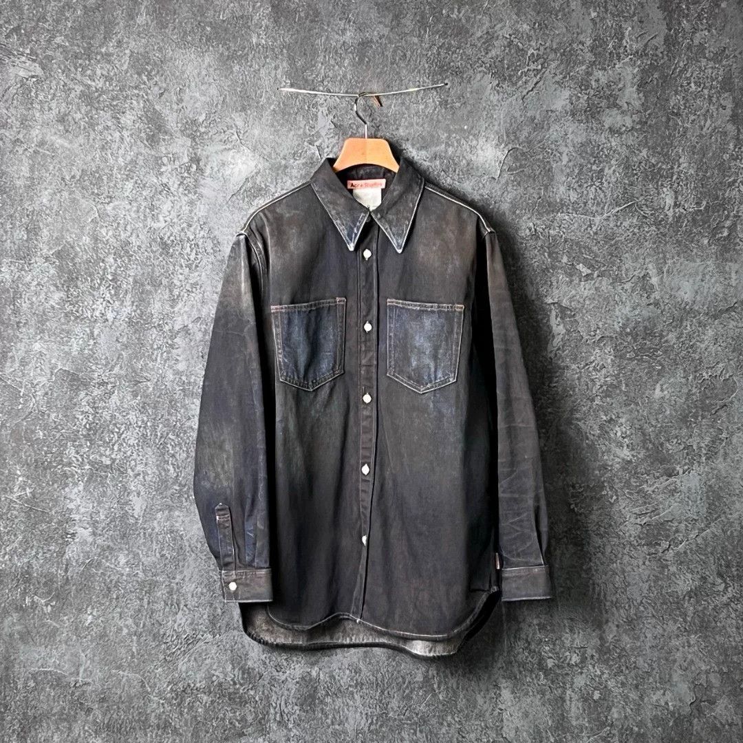 Acne Studios Acne Studios Denim Cotton Shirt s Men Size US S / EU 44-46 / 1 - 1 Thumbnail
