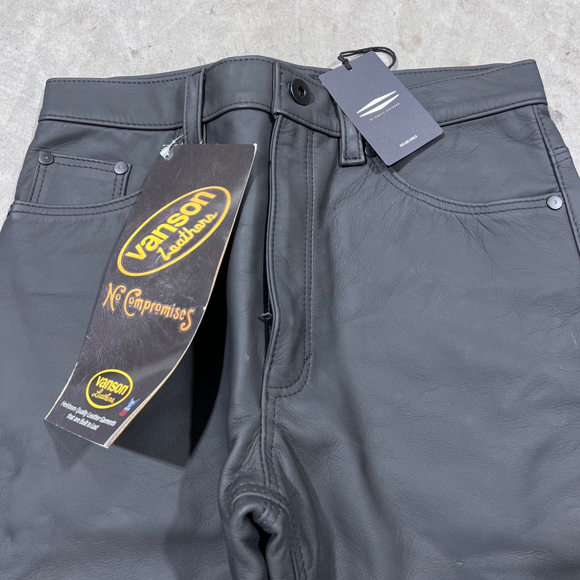 Harley Davidson $895 NWT HARLEY DAVIDSON MEN'S LEATHER JEANS 34 Size US 34 / EU 50 - 6 Thumbnail