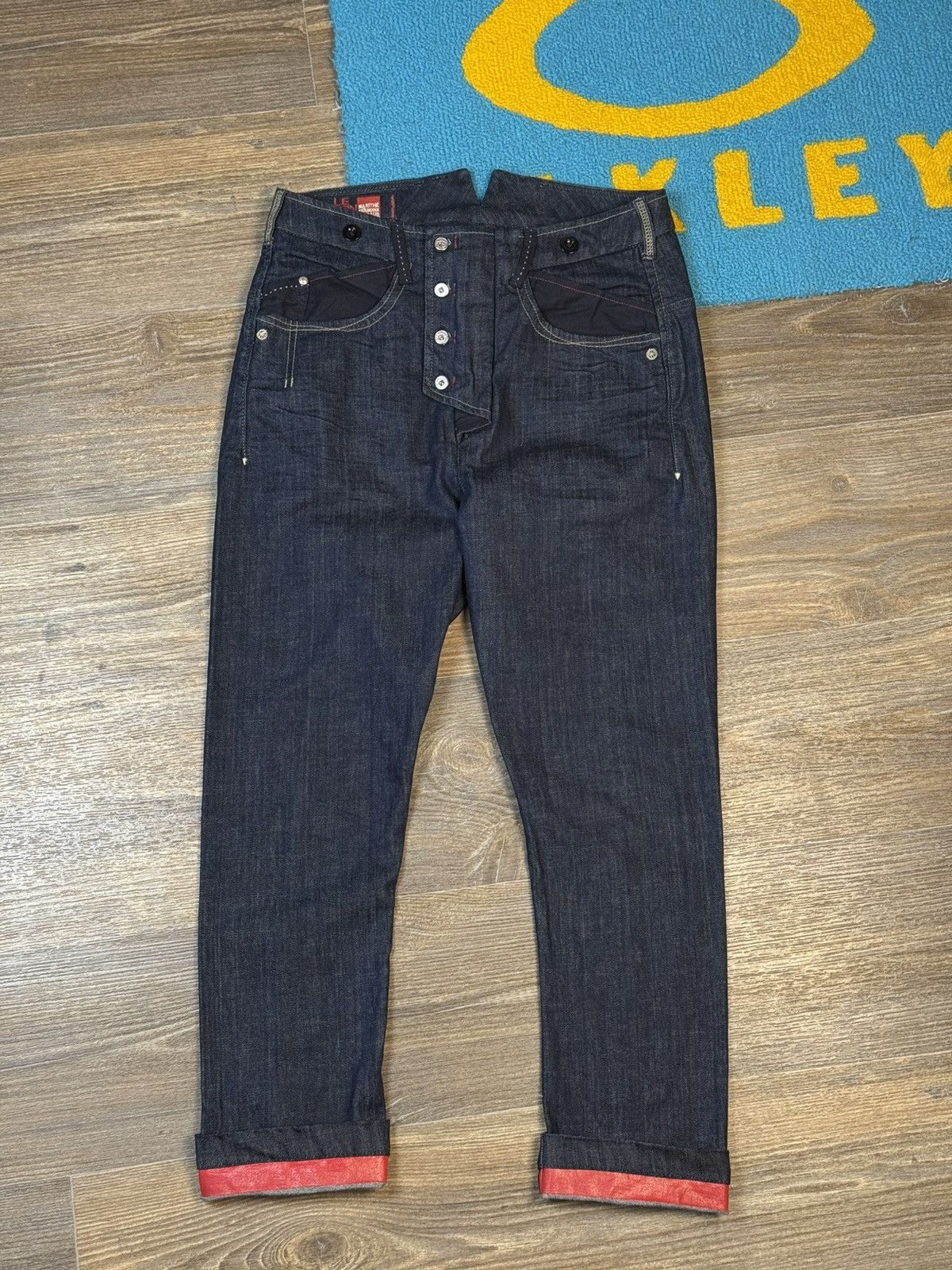 Marithe + Francois Girbaud × Vintage Marithe Francois Girbaud Blue Denim Indigo Pant Size US 28 / EU 44 - 1 Thumbnail