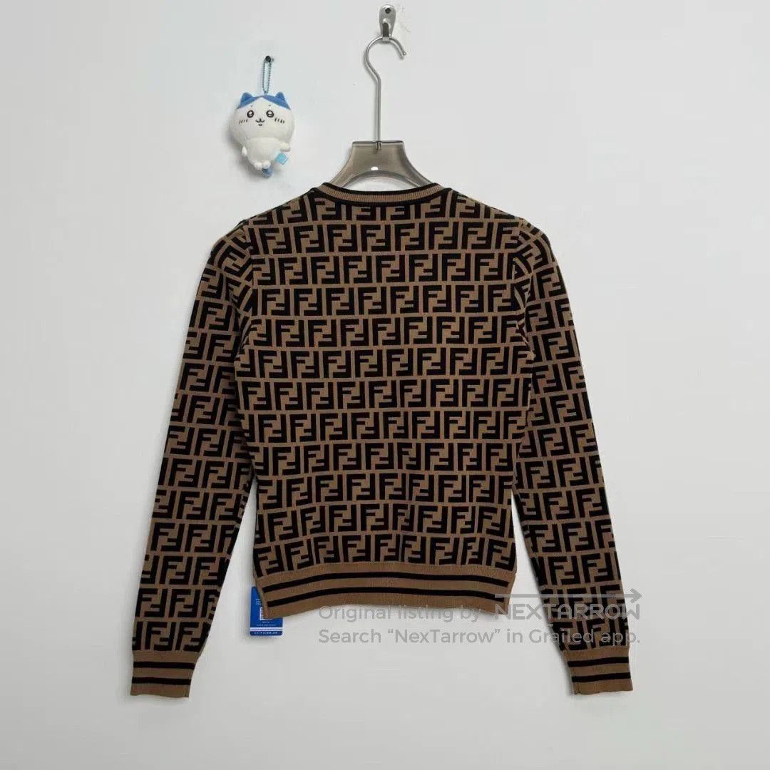 Fendi Fendi Logo Monogram Knit Sweater. Size US M / EU 48-50 / 2 - 3 Thumbnail