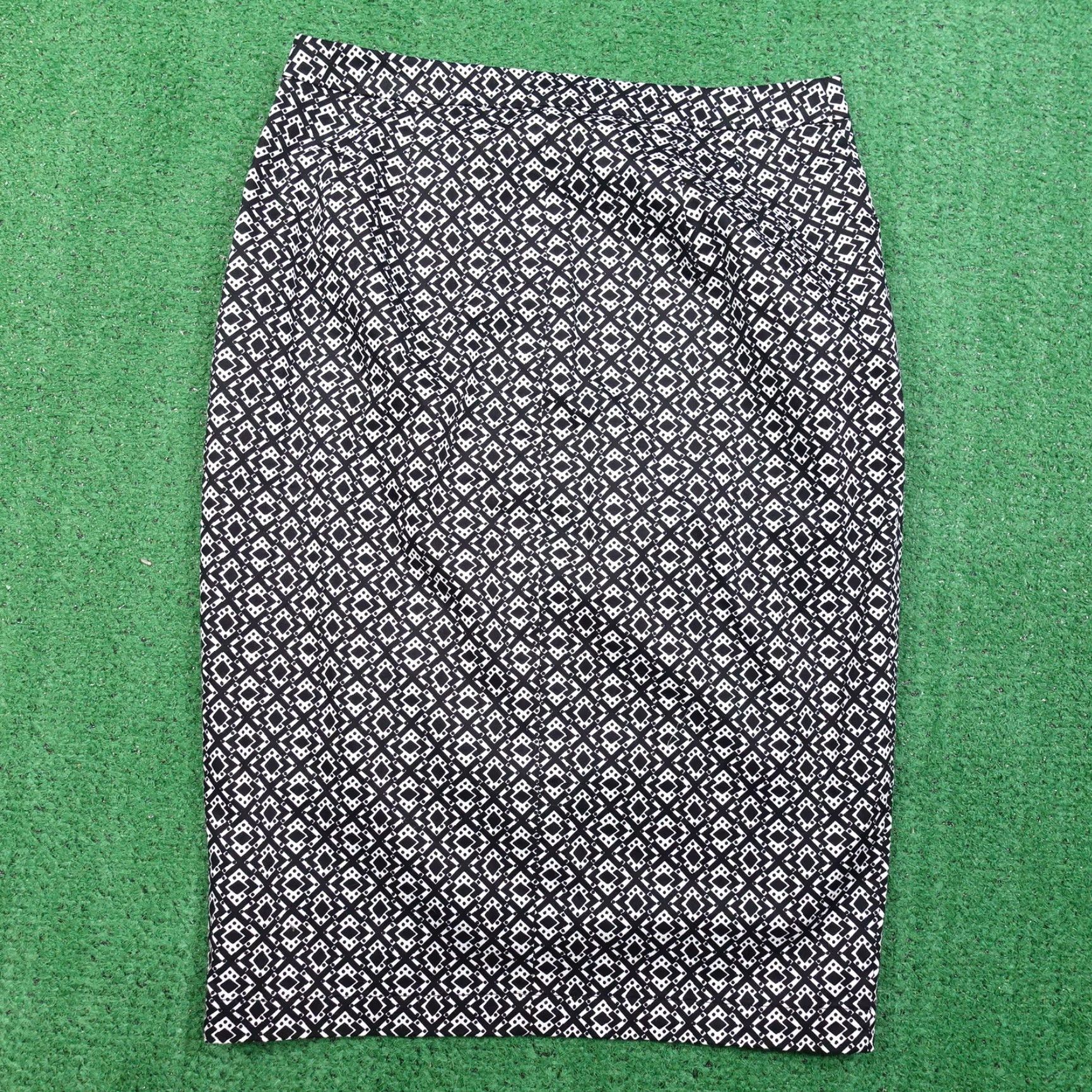 Vintage THE LIMITED Skirt Women Size 8 Black Geometric Pattern Womens Size 30" / US 8 / IT 44 - 5 Thumbnail