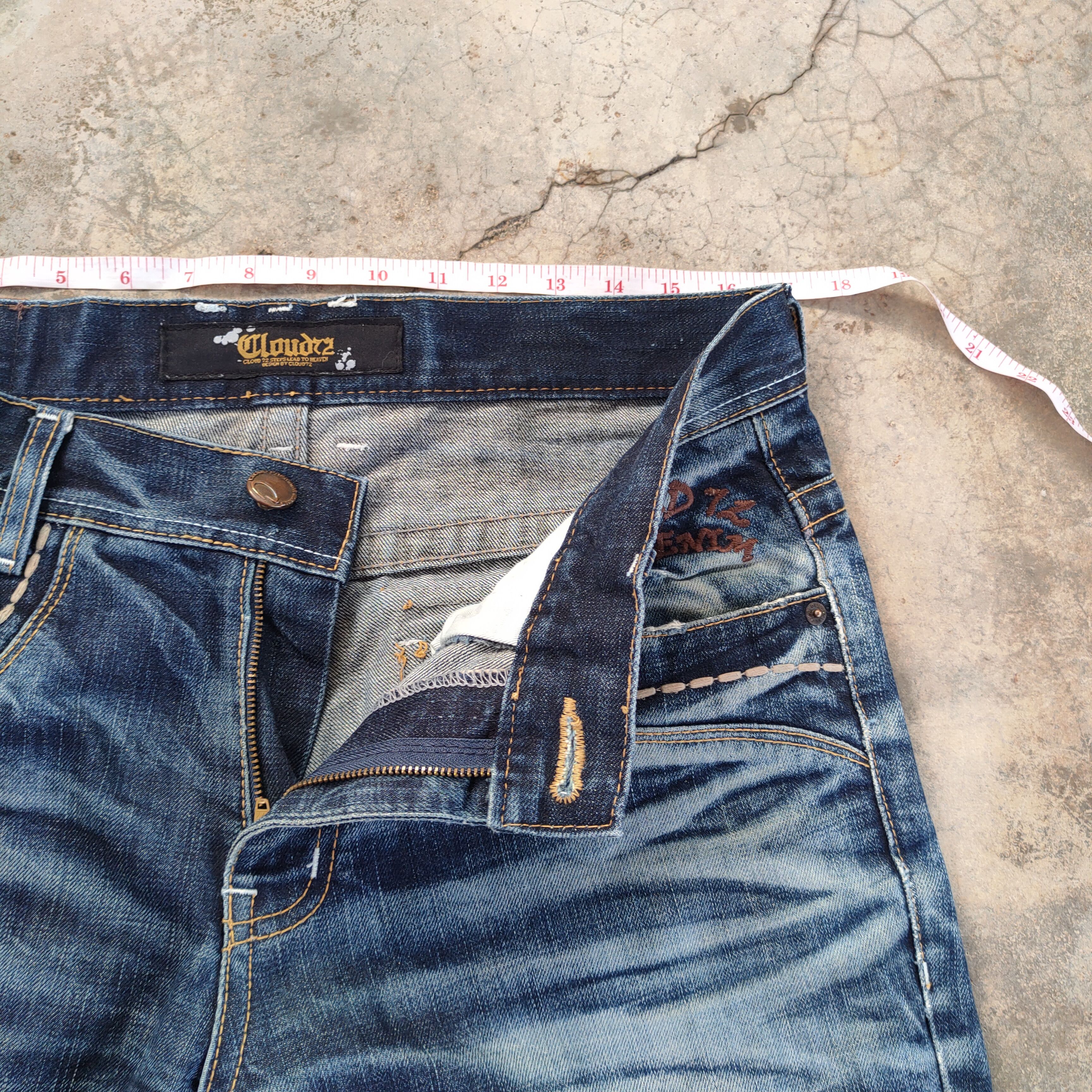 Japanese Brand VINTAGE JAPANESE FADED DISTRESSED JEAN PANTS Size US 34 / EU 50 - 6 Thumbnail