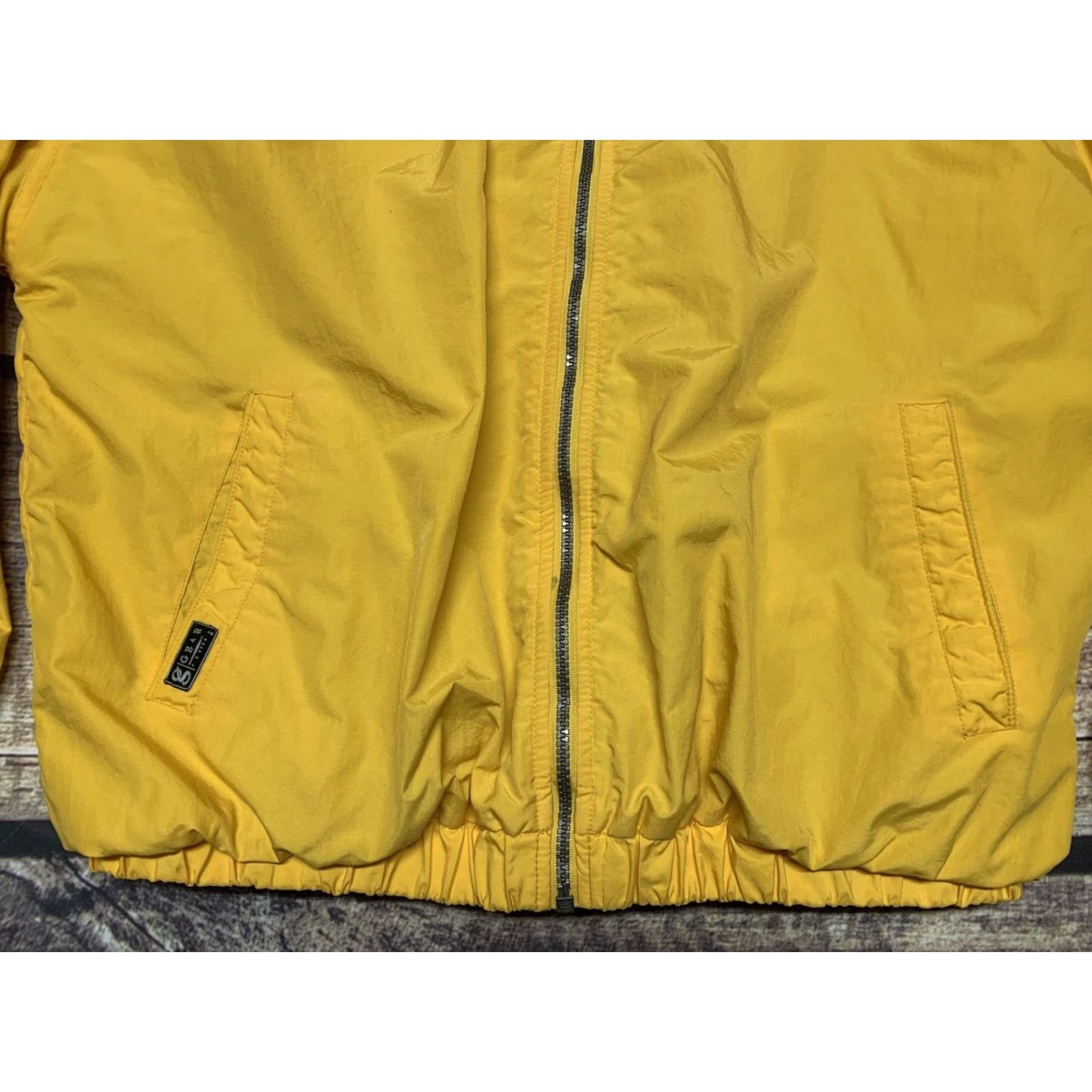 Vintage Gear Jacket Womens Size Medium Yellow Hooded Full Zip Lined Lighthouse Big Sable Size M / US 6-8 / IT 42-44 - 2 Thumbnail