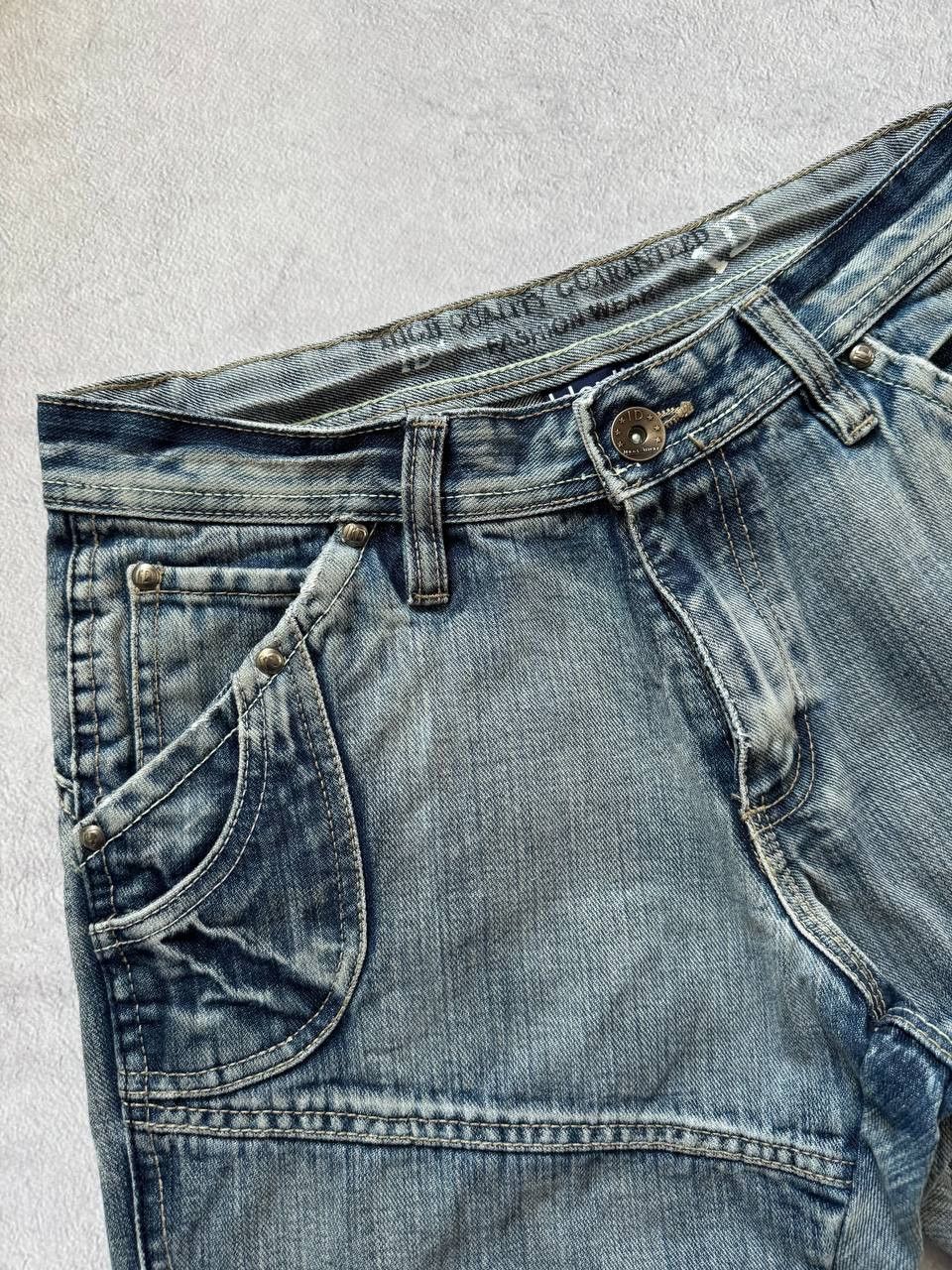 Japanese Brand Japanese Faded Double Knee Flared Y2k Distressed Jeans Size US 28 / EU 44 - 6 Thumbnail