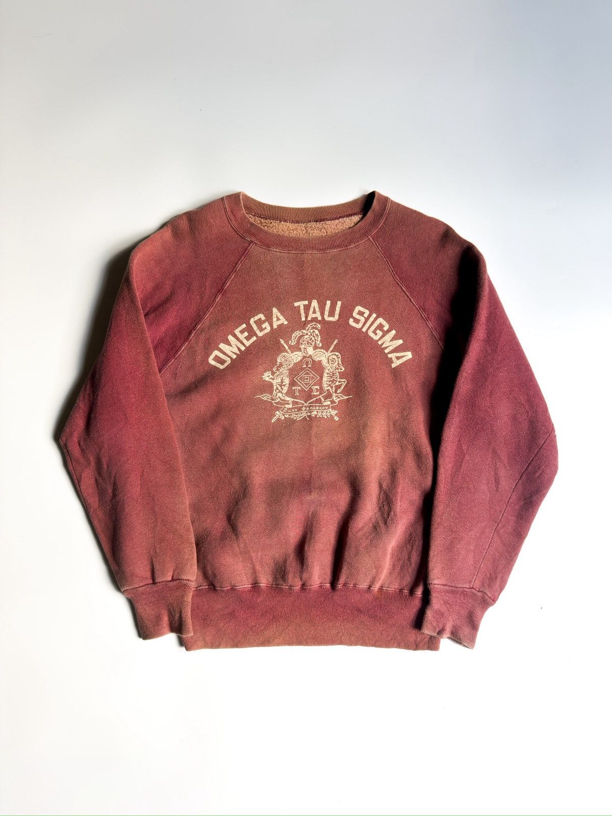 Vintage Vintage 1950’s -1960’s Maroon Raglan Sweatshirt. Size US S / EU 44-46 / 1 - 1 Thumbnail