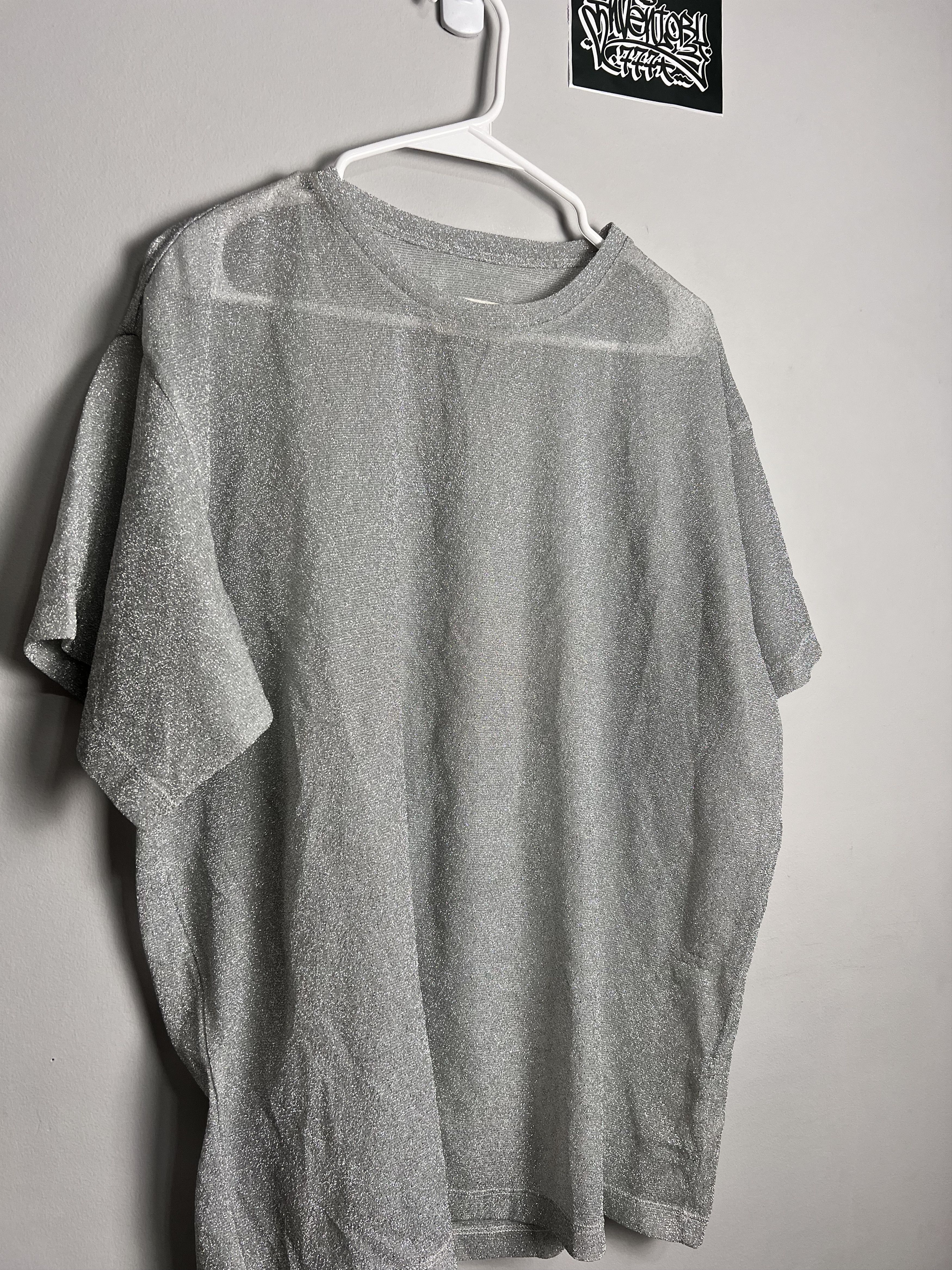 Maison Margiela Maison Margiela - Silver Mettalic Shirt Size US M / EU 48-50 / 2 - 2 Thumbnail