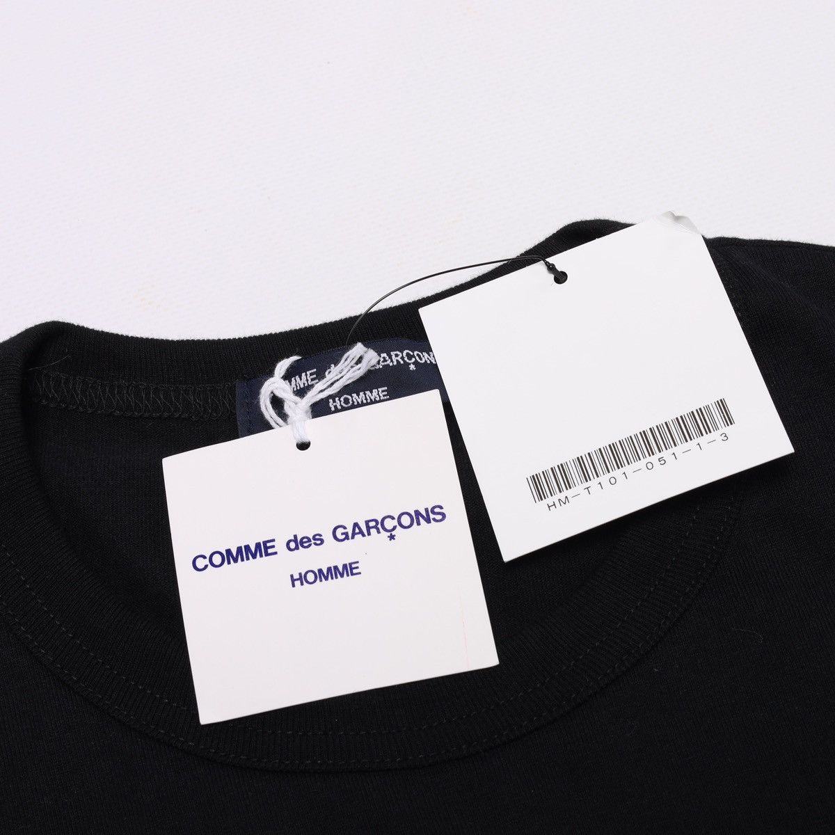 Comme des Garcons NWT Comme Des Garcons Homme Black Logo Tee Size US M / EU 48-50 / 2 - 6 Thumbnail