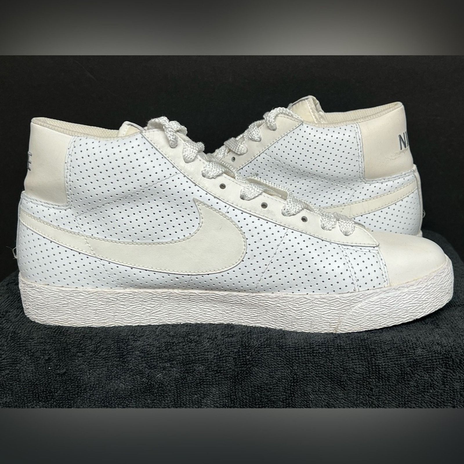 Nike Nike Blazer High White Stealth Skulls Mens Shoes Sneakers Size US 11.5 / EU 44-45 - 6 Thumbnail