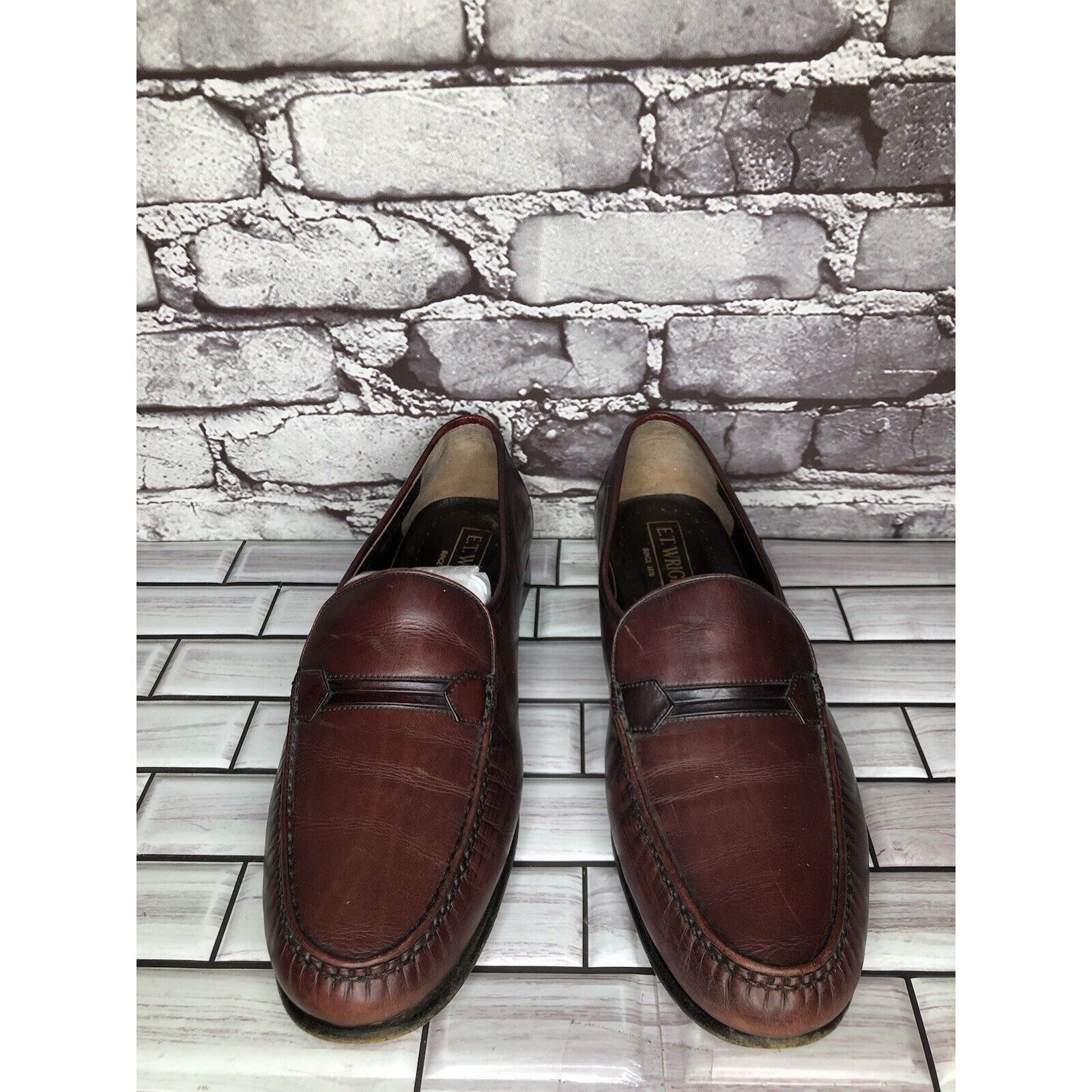 E.T. Wright E.T. Wright 1876 Brown Leather Loafers Slip On Dress Shoes M Size US 10.5 / EU 43-44 - 20 Thumbnail