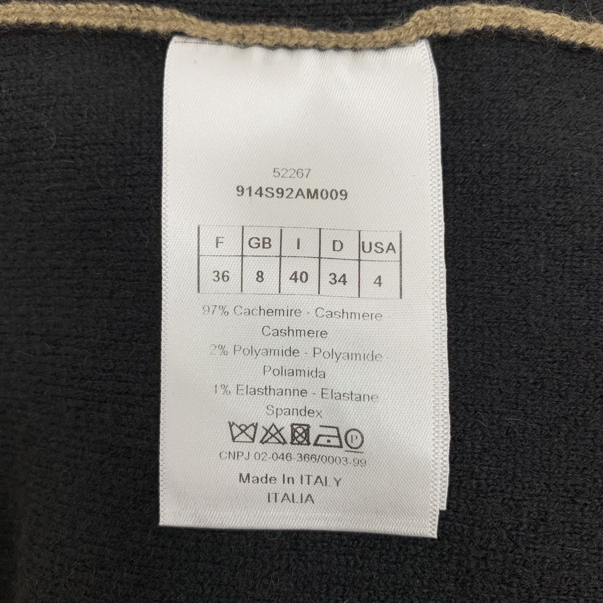 Dior Dior Logo Letter Intarsia Cashmere Hooded Sweatshirt K26WX Size US XS / EU 42 / 0 - 6 Thumbnail