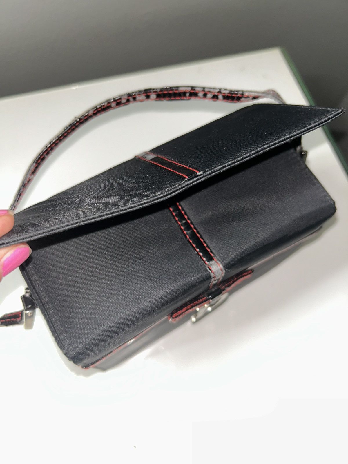 Dior Vintage Christian Dior Ribbon Box Vanity Clutch Bag Size ONE SIZE - 5 Thumbnail