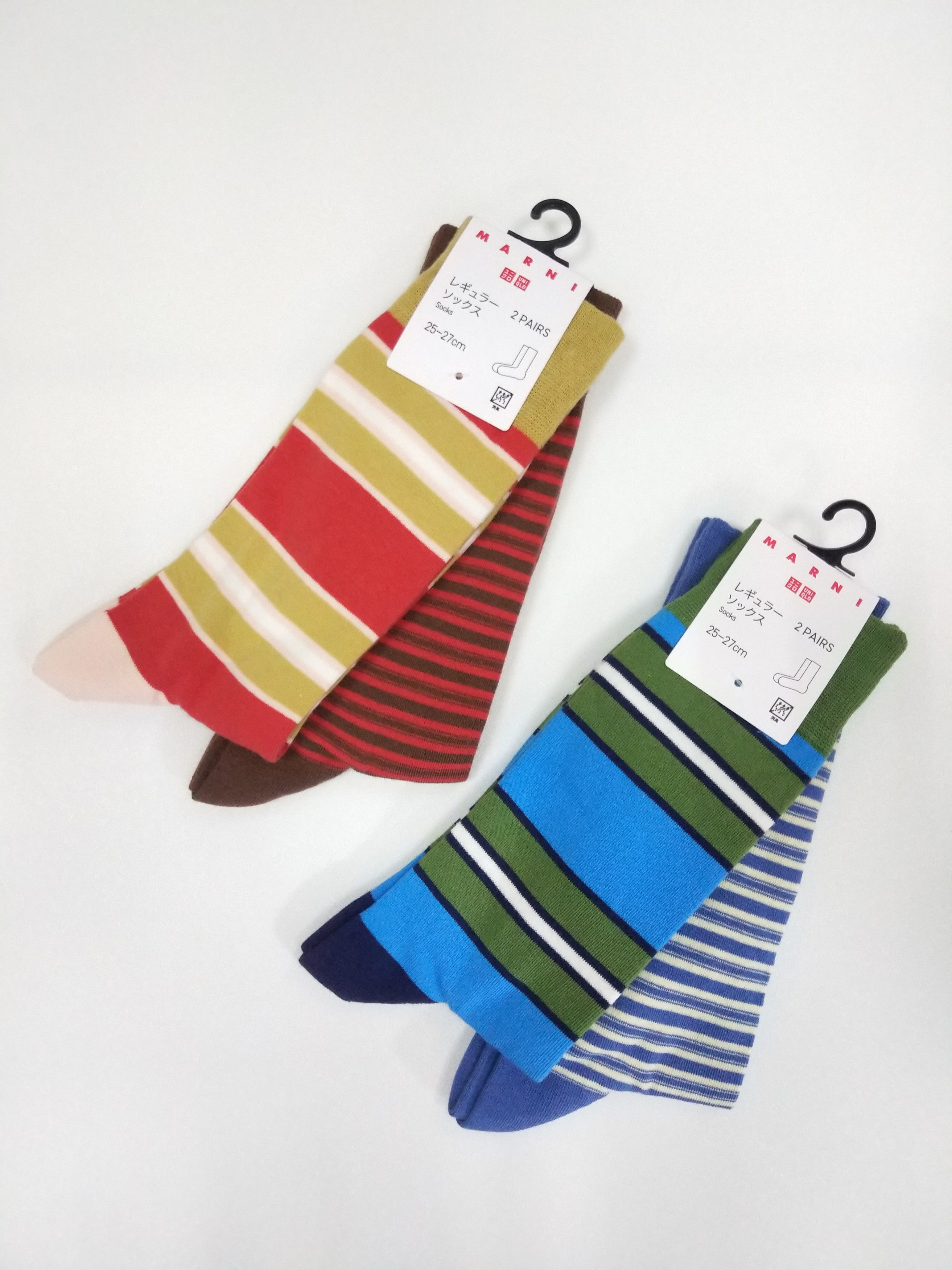 Marni × Uniqlo NWT UNIQLO x MARNI Striped Socks x 4 pairs Size ONE SIZE - 1 Thumbnail