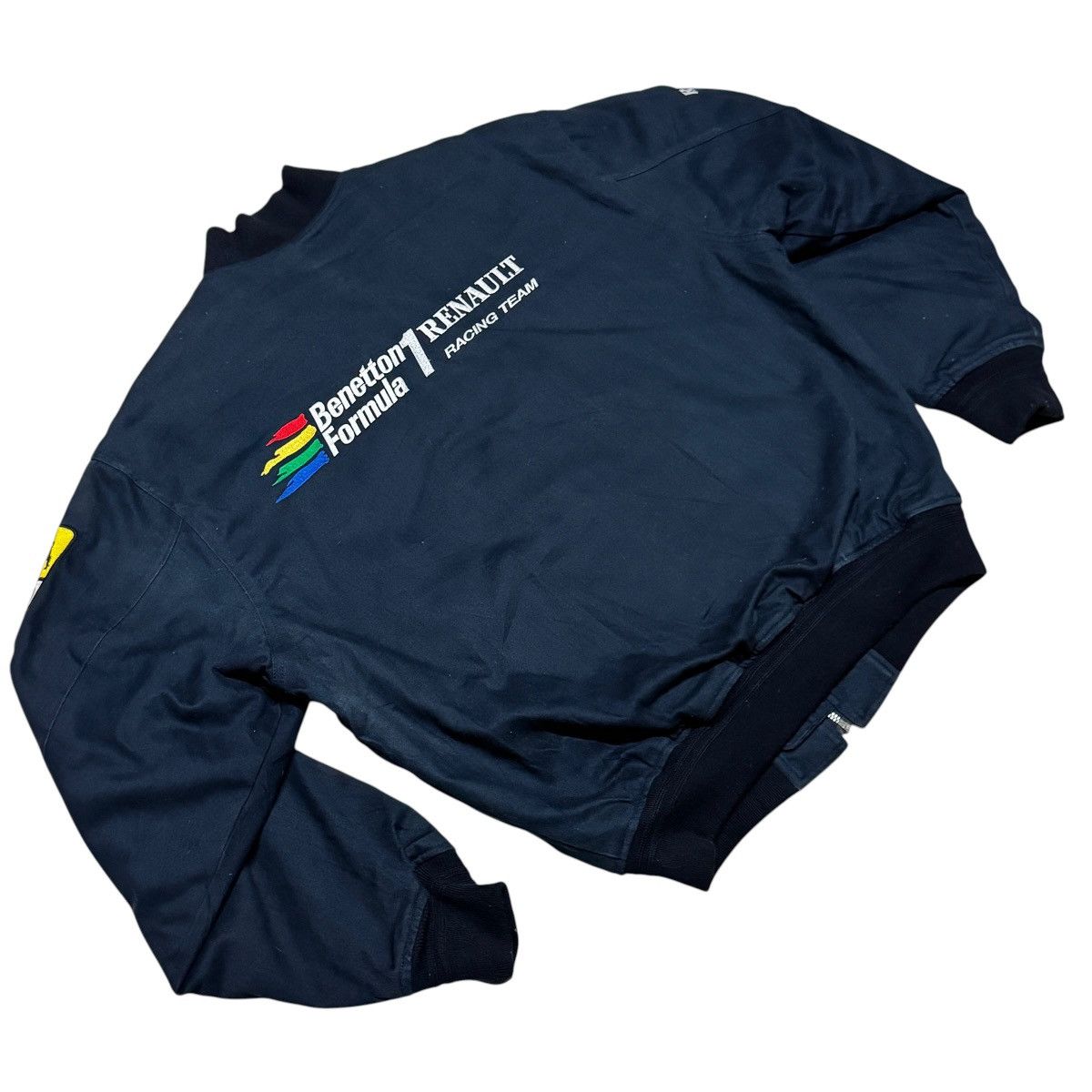 Benetton Vintage Rare Benetton Renault F1 Racing Team Bomber Jacket Size US L / EU 52-54 / 3 - 7 Thumbnail