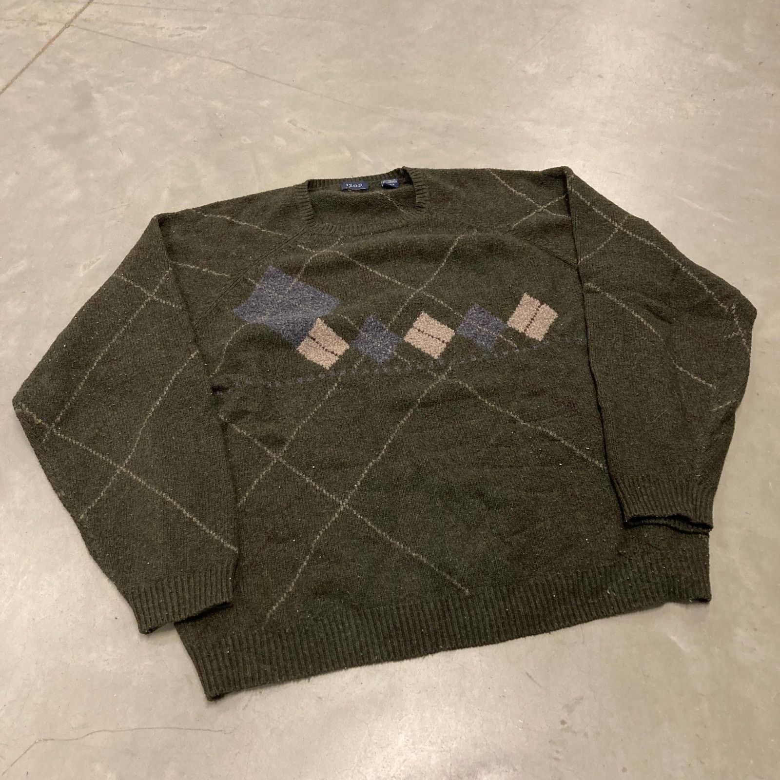 Izod × Vintage vintage patterned izod sweater Size US XL / EU 56 / 4 - 1 Thumbnail