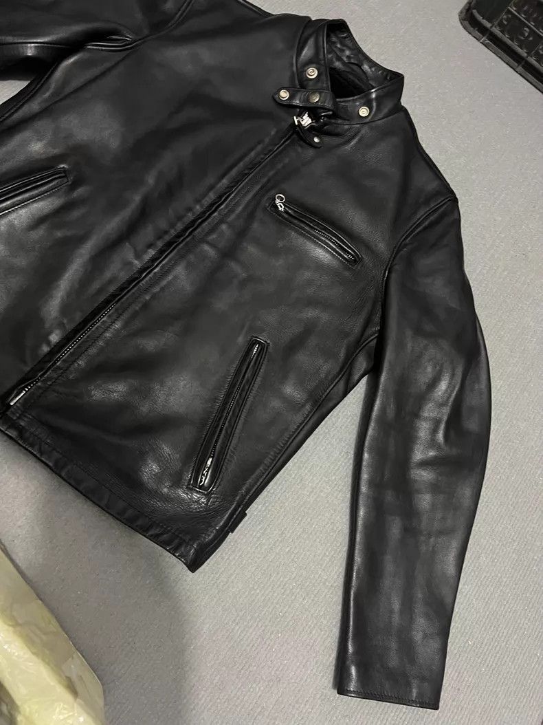 Schott Schott Classic stand-up collar coffee rider motorcycle mot Size US L / EU 52-54 / 3 - 2 Thumbnail