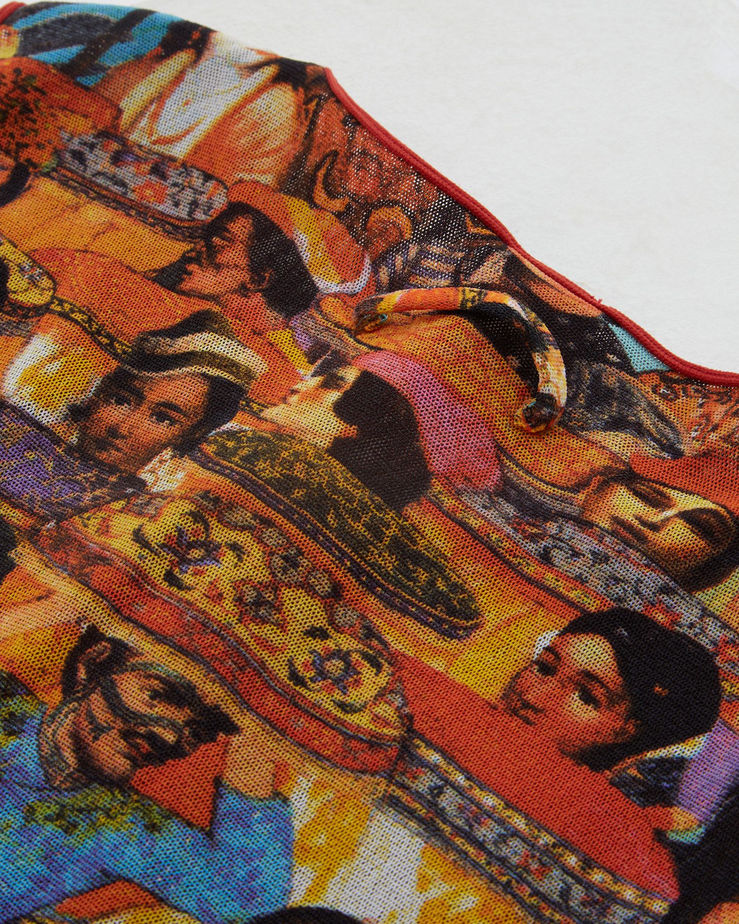 Jean Paul Gaultier Jean Paul Gaultier 90's Asian print mesh maxi dress Size S / US 4 / IT 40 - 7 Thumbnail