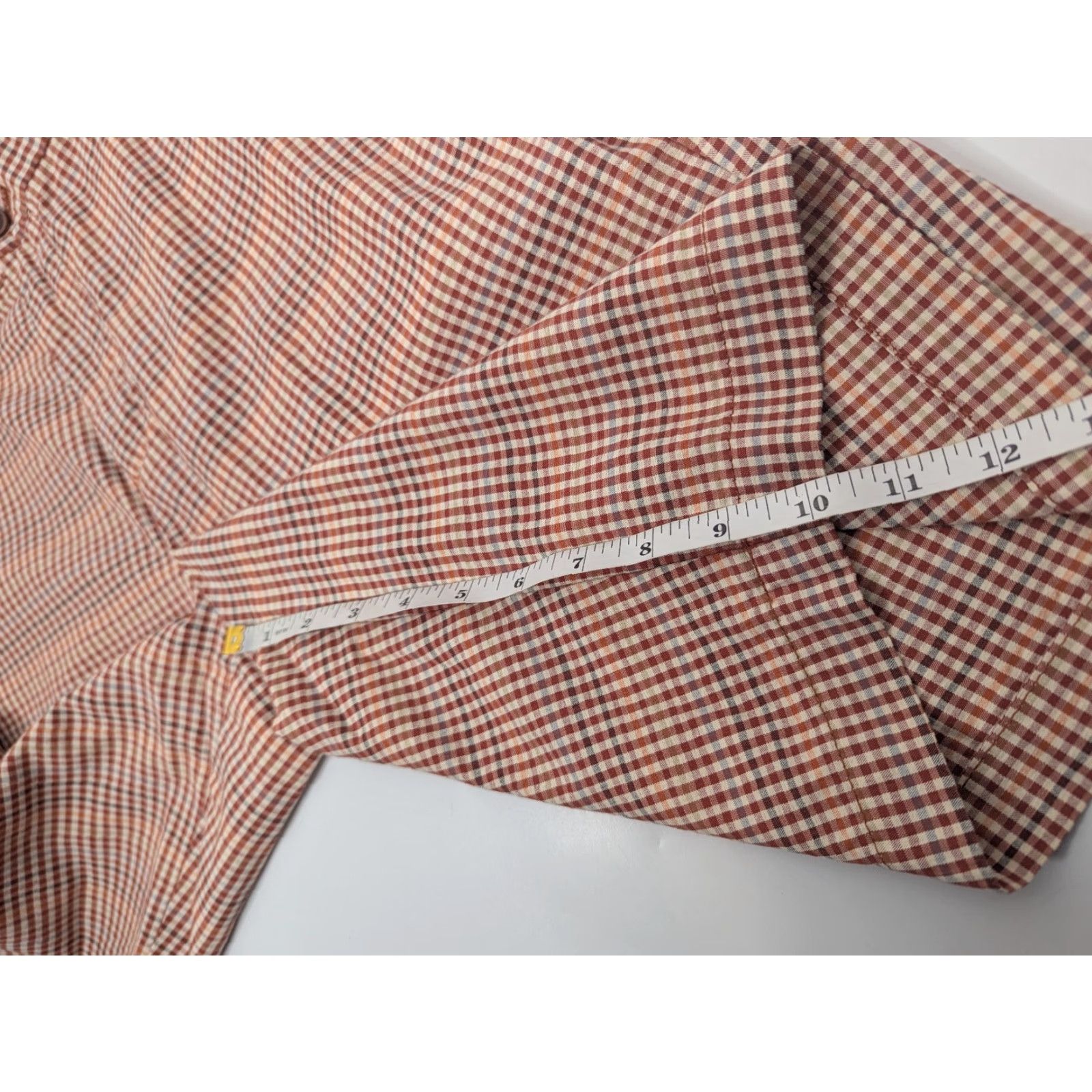 Tommy Bahama TOMMY BAHAMA Checkered Shorts Bermuda Casual Beach Paradise Nation Cotton Red 34 Men Slim Fit Pockets Regular Size 34 USA Size US 34 / EU 50 - 3 Thumbnail