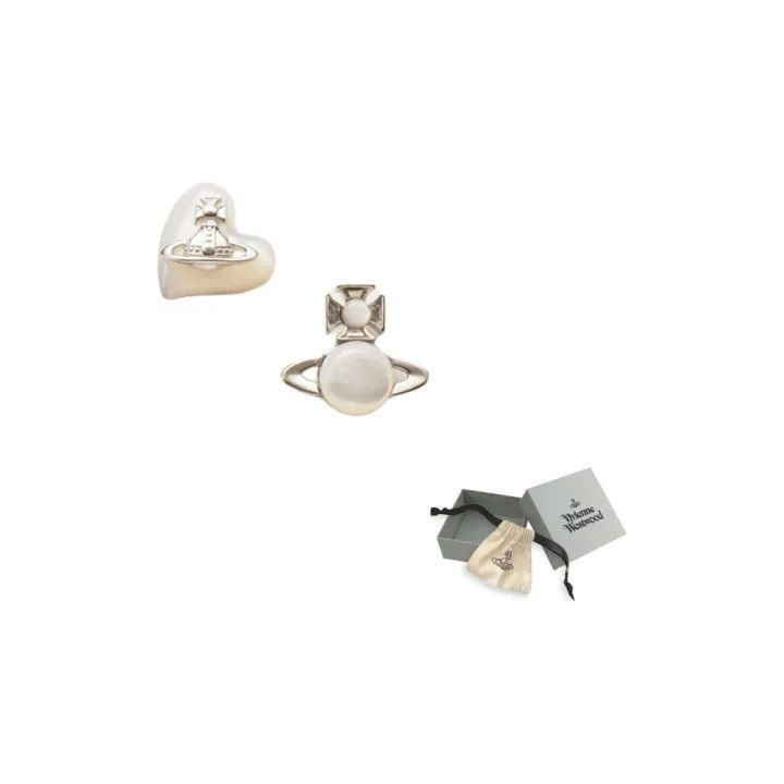 Vivienne Westwood Vivienne Westwood Silver Pearl Earrings for Women Size ONE SIZE - 1 Thumbnail
