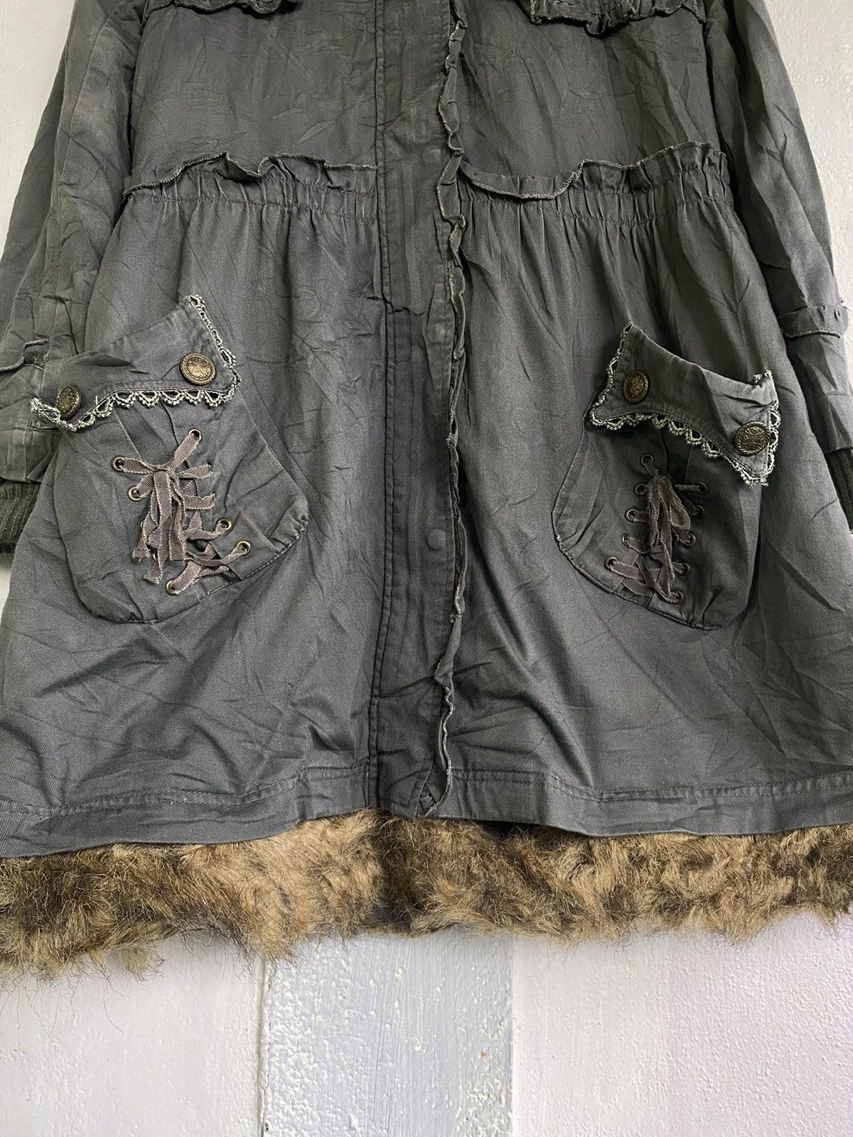 Axist Axes Femme Long Coat Fur With Hoodie Size US M / EU 48-50 / 2 - 14 Thumbnail