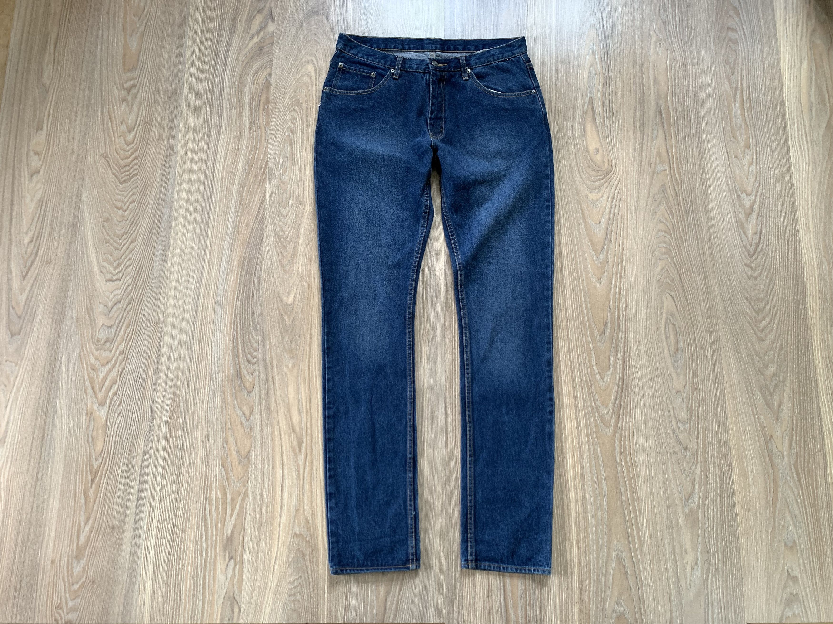 Cheap Monday Tapered Dark Blue Used Jeans