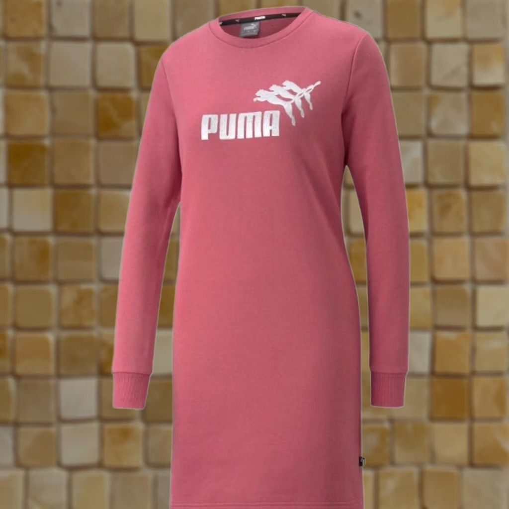 pink puma dress PUMA Essentials Women's Slim Dress, Pink, XL