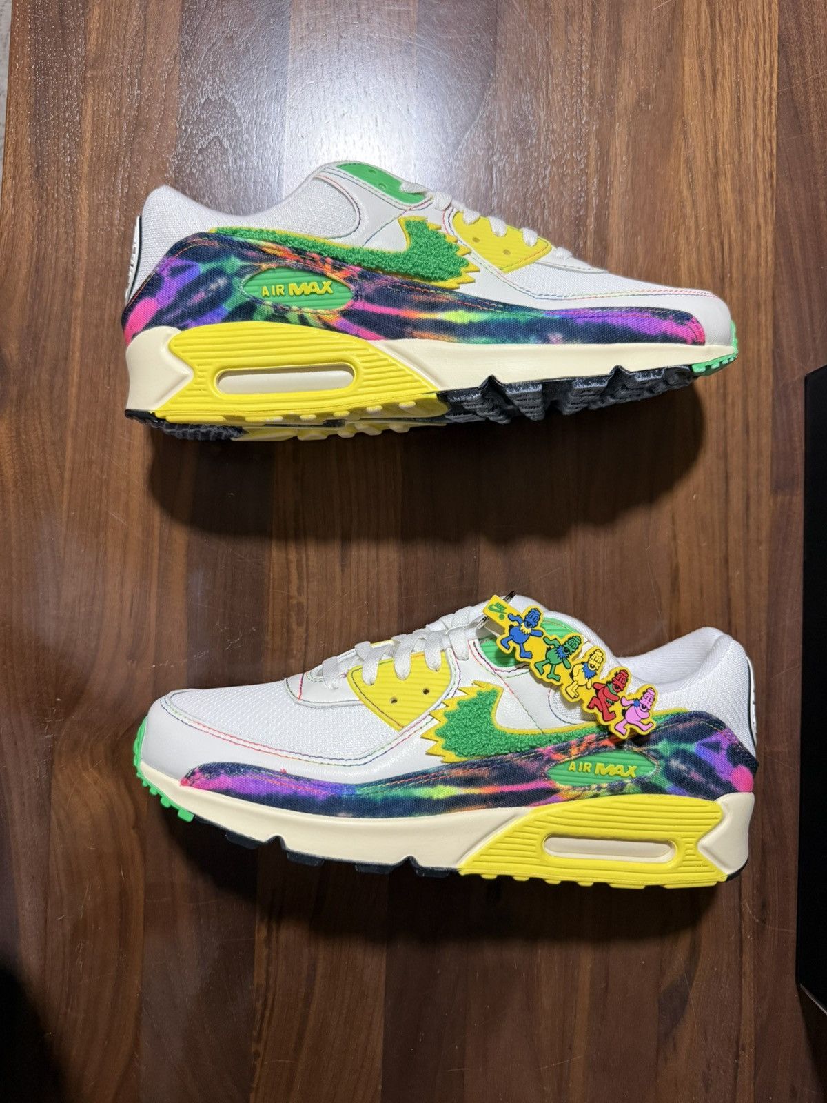 Nike GRATEFUL DEAD X UNIVERSITY OREGON AIR MAX 90 GRATEFUL DUCKS Size US 12 / EU 45 - 2 Thumbnail