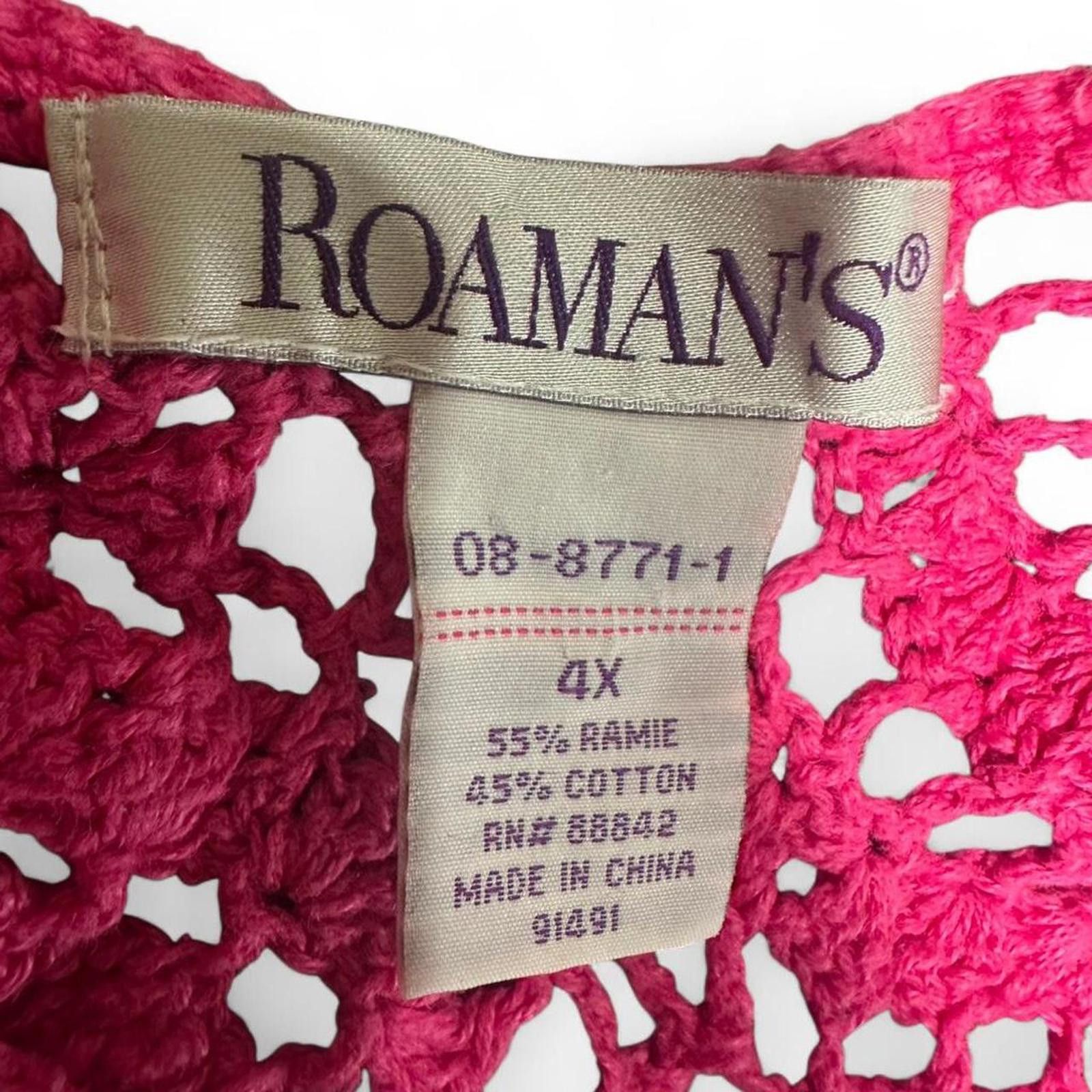 Other Hot pink crochet top #crochet Size M / US 6-8 / IT 42-44 - 2 Thumbnail