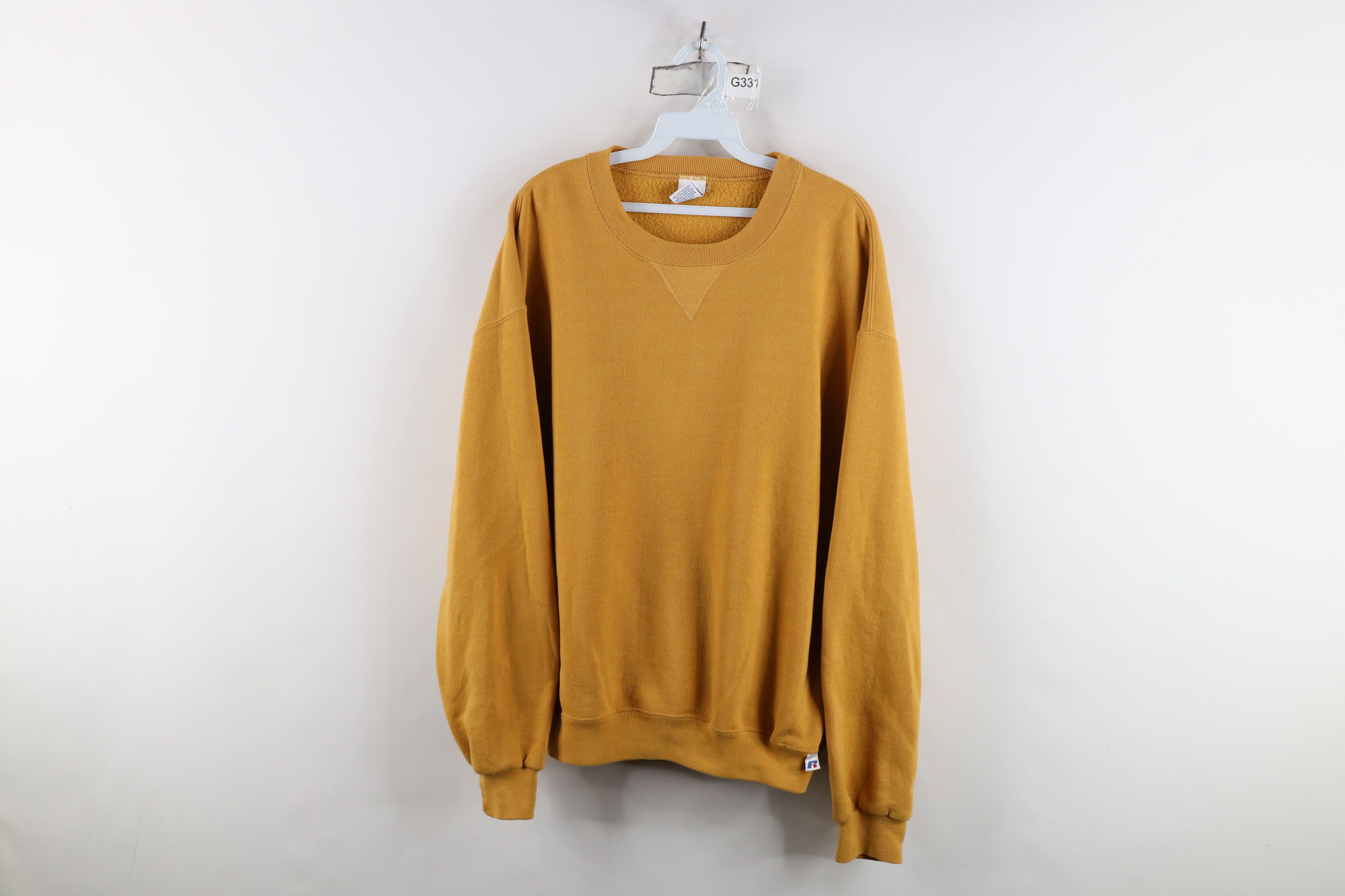 Russell Athletic Vintage 90s Y2K Russell Athletic Crewneck Sweatshirt Yellow Size US L / EU 52-54 / 3 - 1 Thumbnail