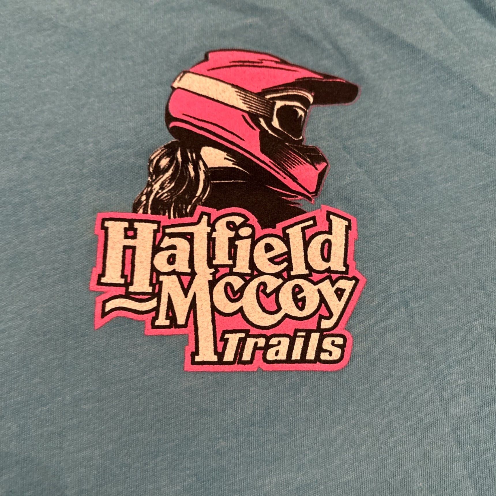 Vintage Hatfield McCoy Trails Shirt XL Blue Girls ATV Mud MX Size US XL / EU 56 / 4 - 2 Thumbnail