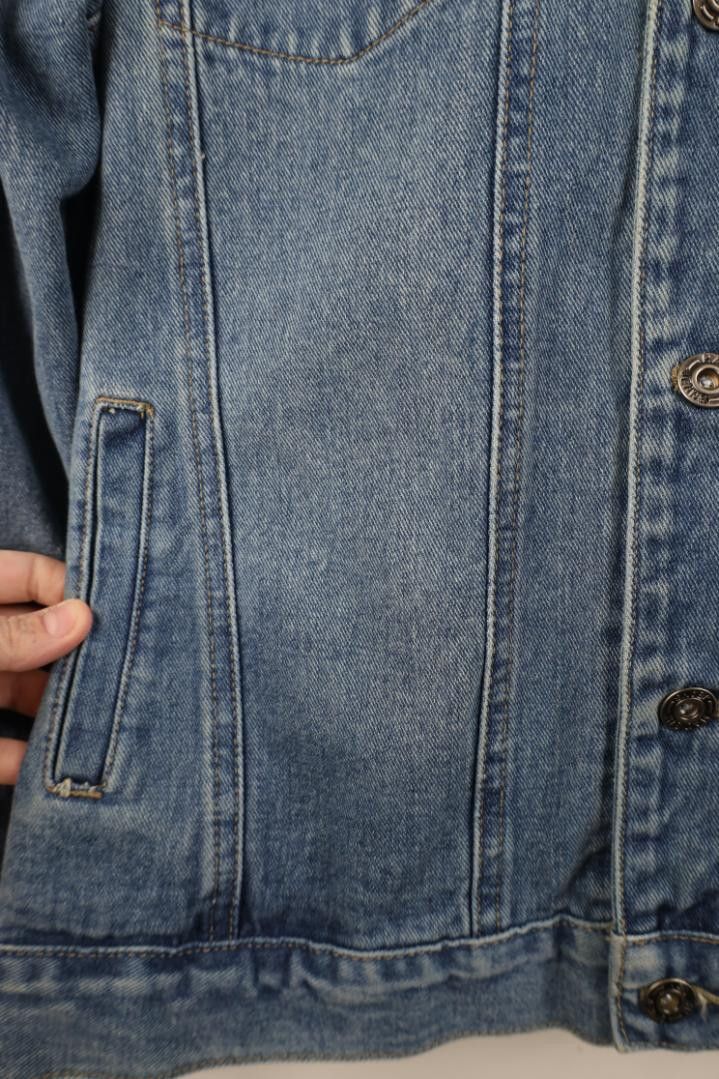 Vintage Vintage 90s Y2K Hotel Casino Denim Jean Trucker Jacket Blue Size US L / EU 52-54 / 3 - 5 Thumbnail