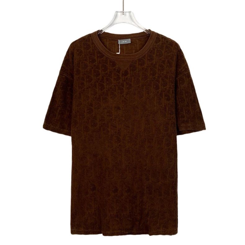 Dior Dior Brown logo old flower full-print round-neck towel shor Size US XL / EU 56 / 4 - 1 Thumbnail