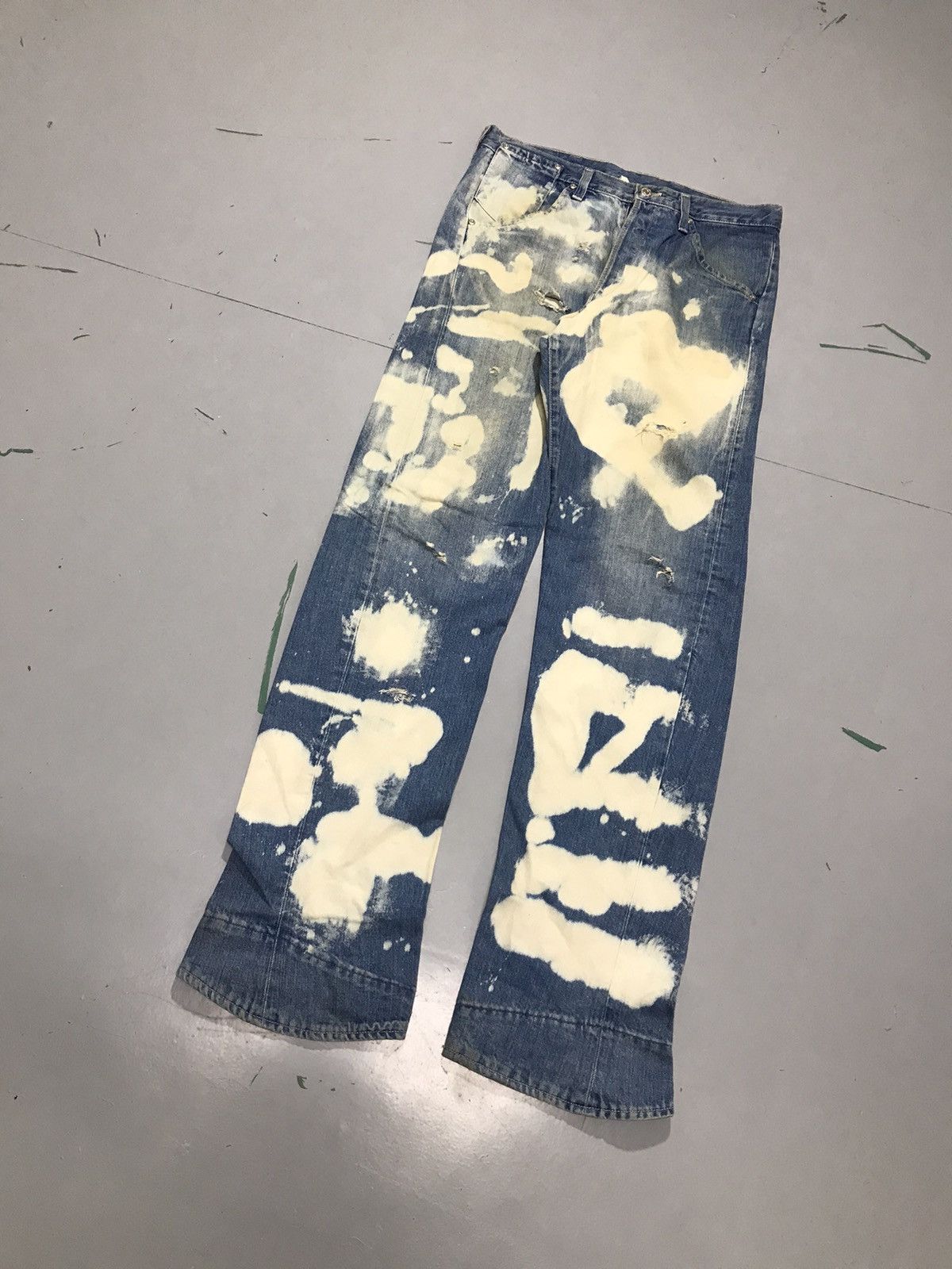 Levi's Vintage Levi’s buckle belt bleached denim Size US 34 / EU 50 - 3 Thumbnail