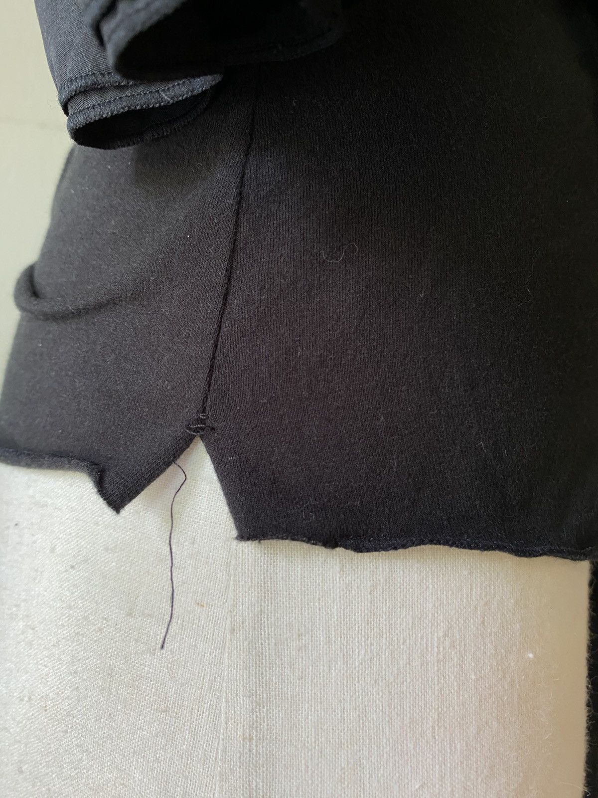 Designer × Japanese Brand Cook jeans Y2K Punk Black Ruffle Fitted Blouse Size M / US 6-8 / IT 42-44 - 24 Thumbnail