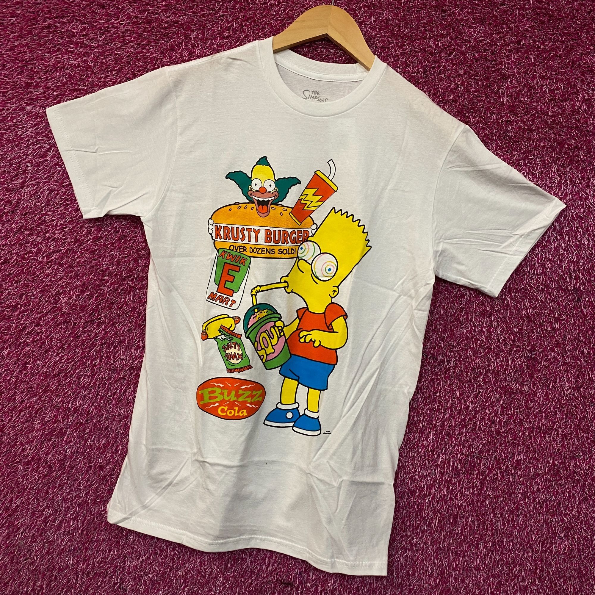 The Simpsons The Simpsons Bart Simpson Buzz Cola Krusty Burger Graphic T- Size US M / EU 48-50 / 2 - 3 Thumbnail