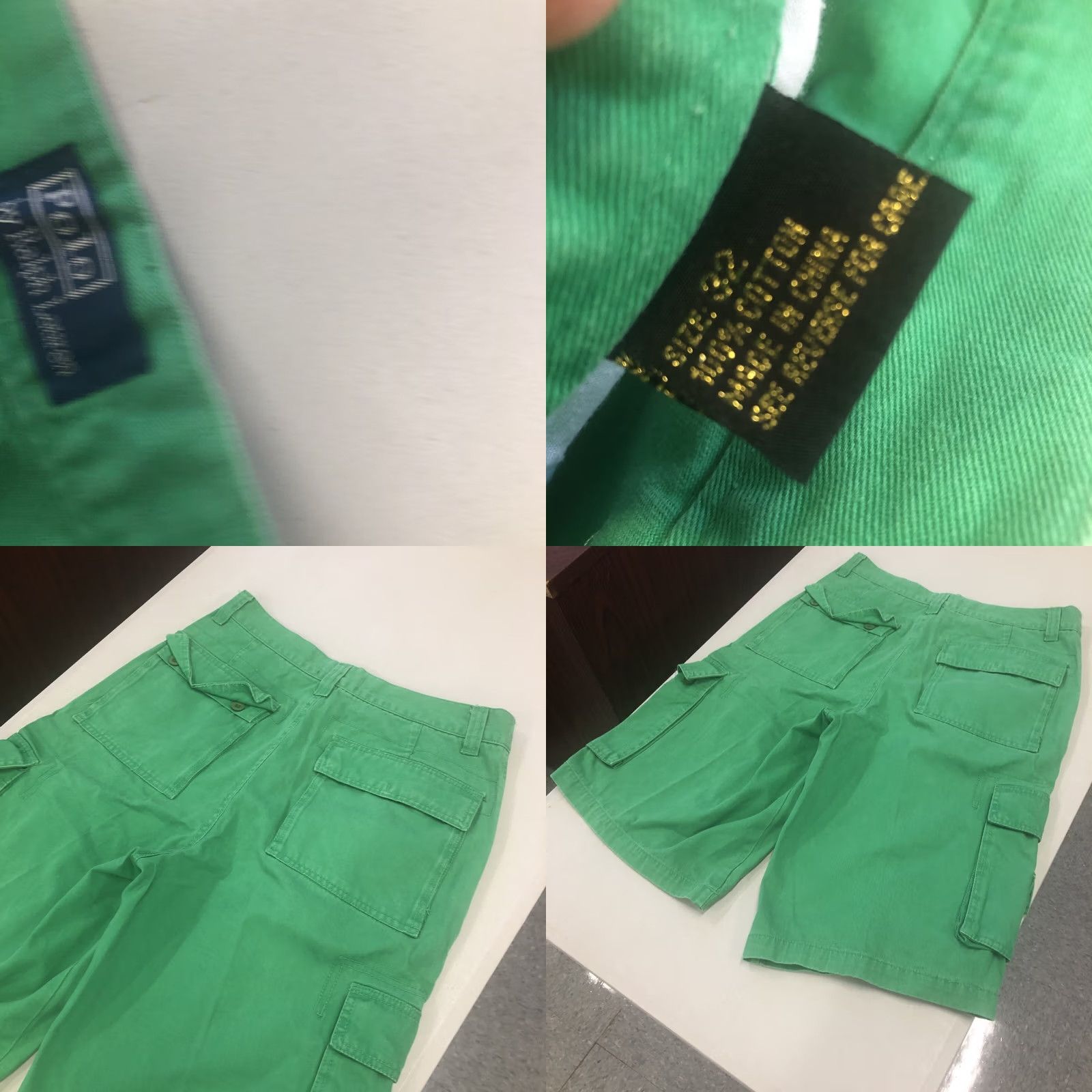 Polo Ralph Lauren VINTAGE Polo Ralph Lauren Cargo Skate Shorts Men 32 Green 13in Inseam Cargo Logo Size US XS / EU 42 / 0 - 8 Thumbnail