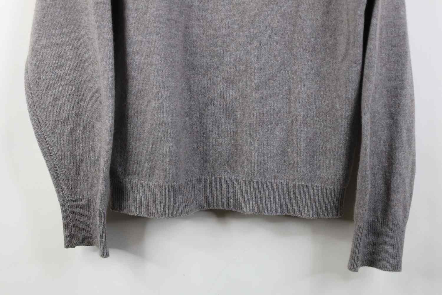 Vintage Vintage 70s Streetwear Knit V-Neck Sweater Heather Gray Size US L / EU 52-54 / 3 - 3 Thumbnail