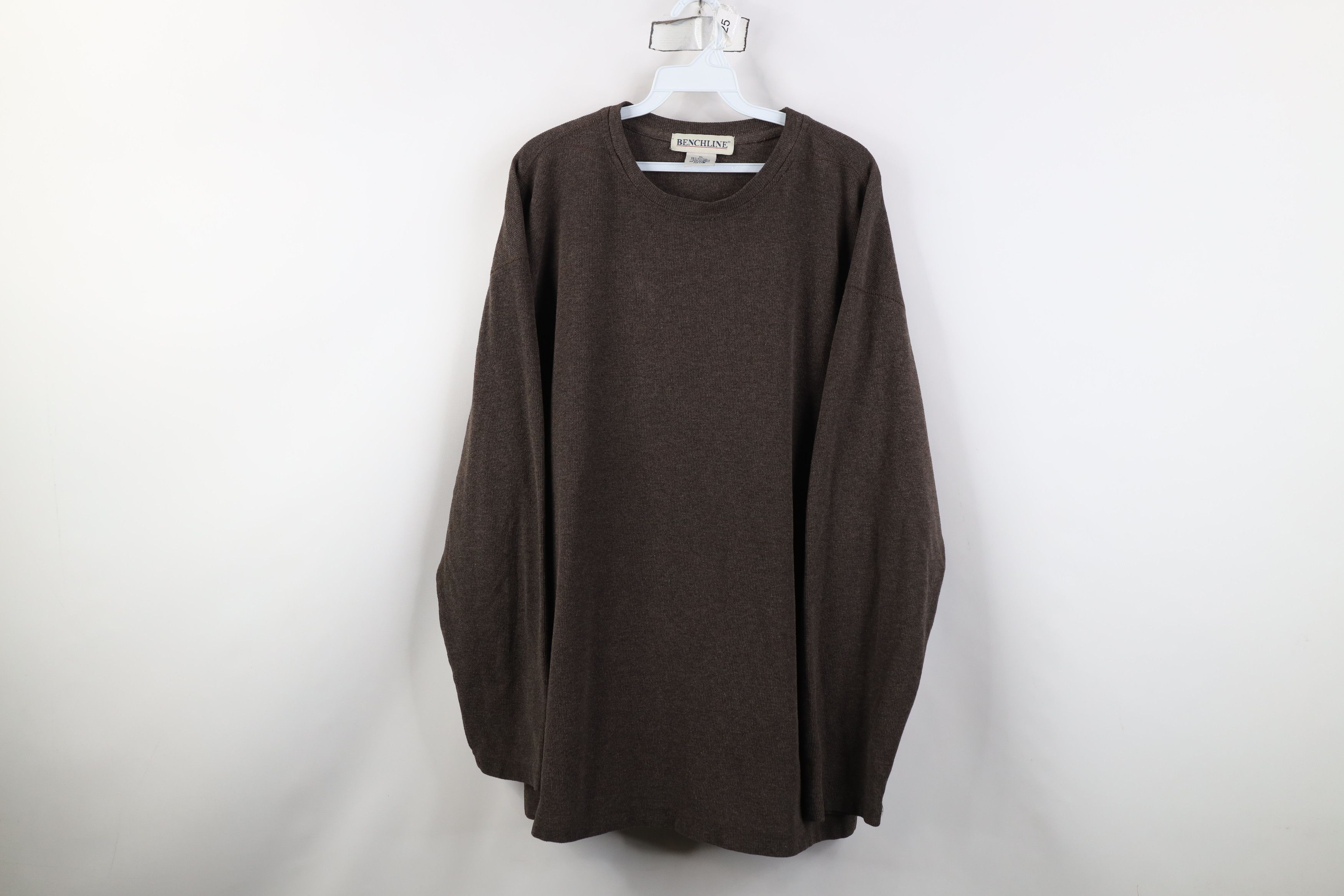 Vintage Vintage 90s Streetwear Waffle Knit Long Sleeve T-Shirt Size US XL / EU 56 / 4 - 1 Thumbnail