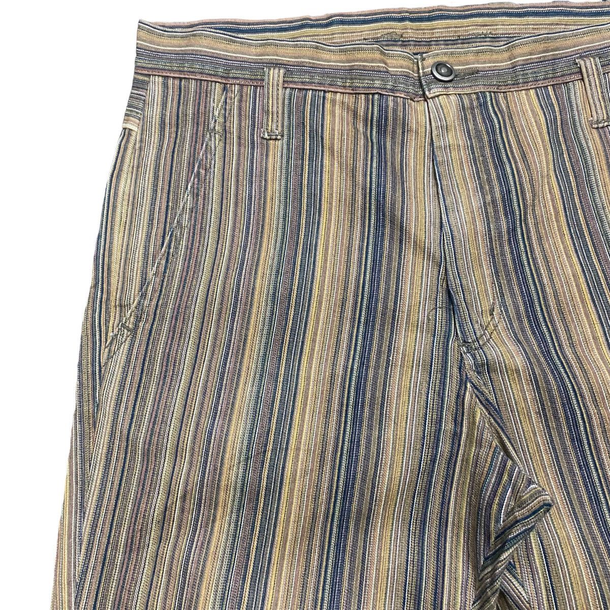 Japanese Brand CUSTOM CULTURE PinStriped Denim Flare Jeans Size US 30 / EU 46 - 4 Thumbnail