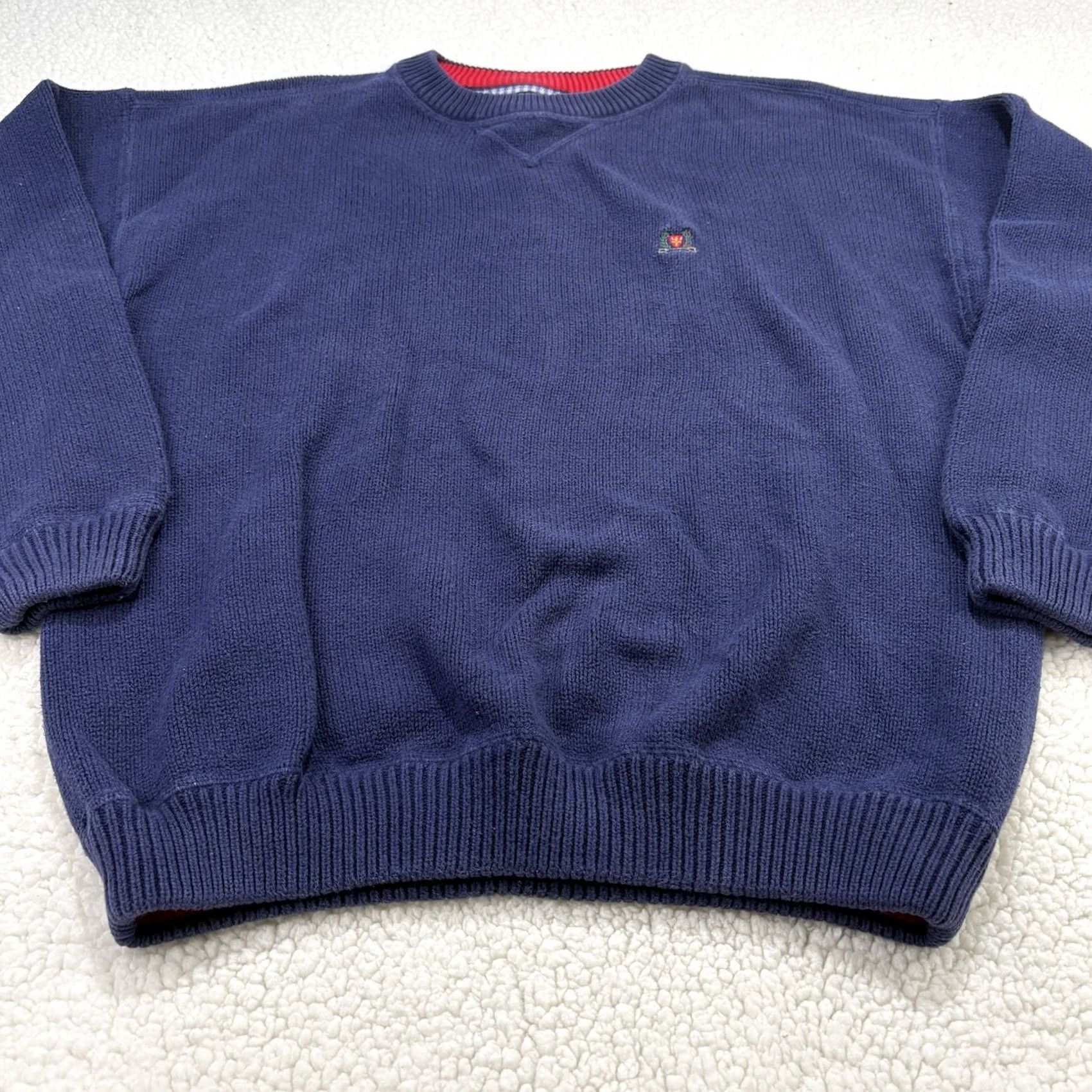 Architect VINTAGE Architect Navy Mens Golf Sweater XL Crew Neck Embroidered Logo Cotton Knit Pullover Classic Crest Size US XL / EU 56 / 4 - 2 Thumbnail