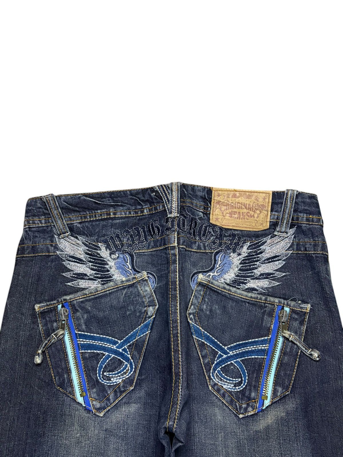 Japanese Brand Vintage Japanese Brand Mud Wash Distressed Flare Jeans Size 34" / US 12 / IT 48 - 8 Thumbnail