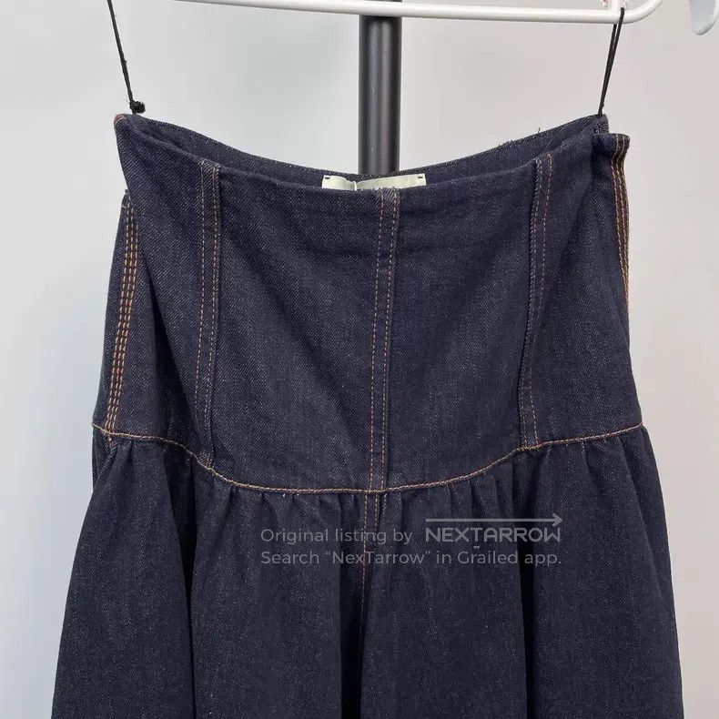 Fendi Fendi Blue Palm Tree Embroidered Long Skirt Size 24" / US 00 / IT 34 - 3 Thumbnail