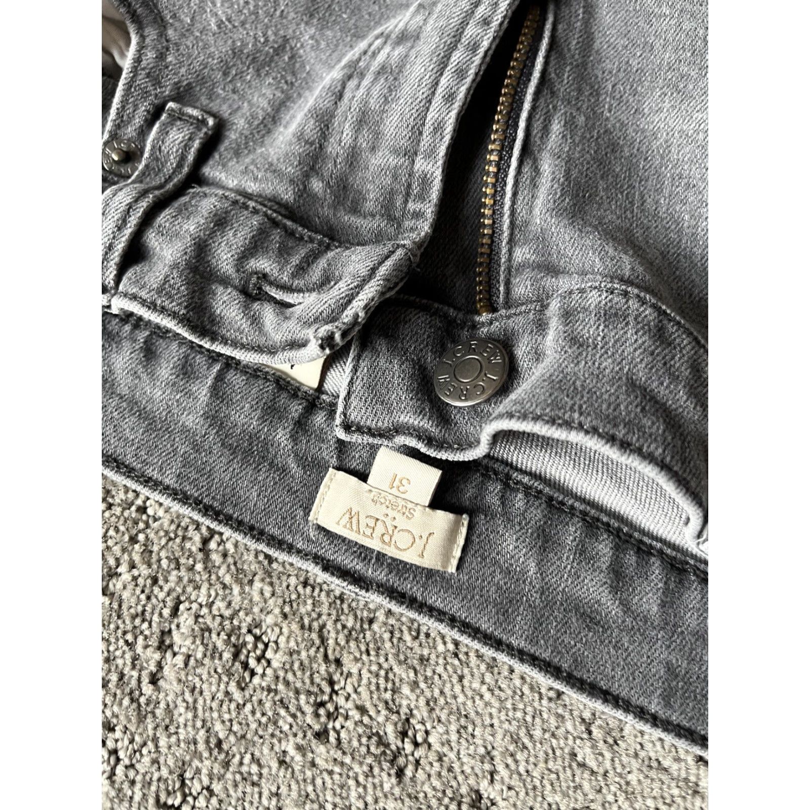 J.Crew J.CREW Women's Skinny Jeans Gray Wash Size 31 28" Inseam Regular Denim Size 24" / US 00 / IT 34 - 5 Thumbnail