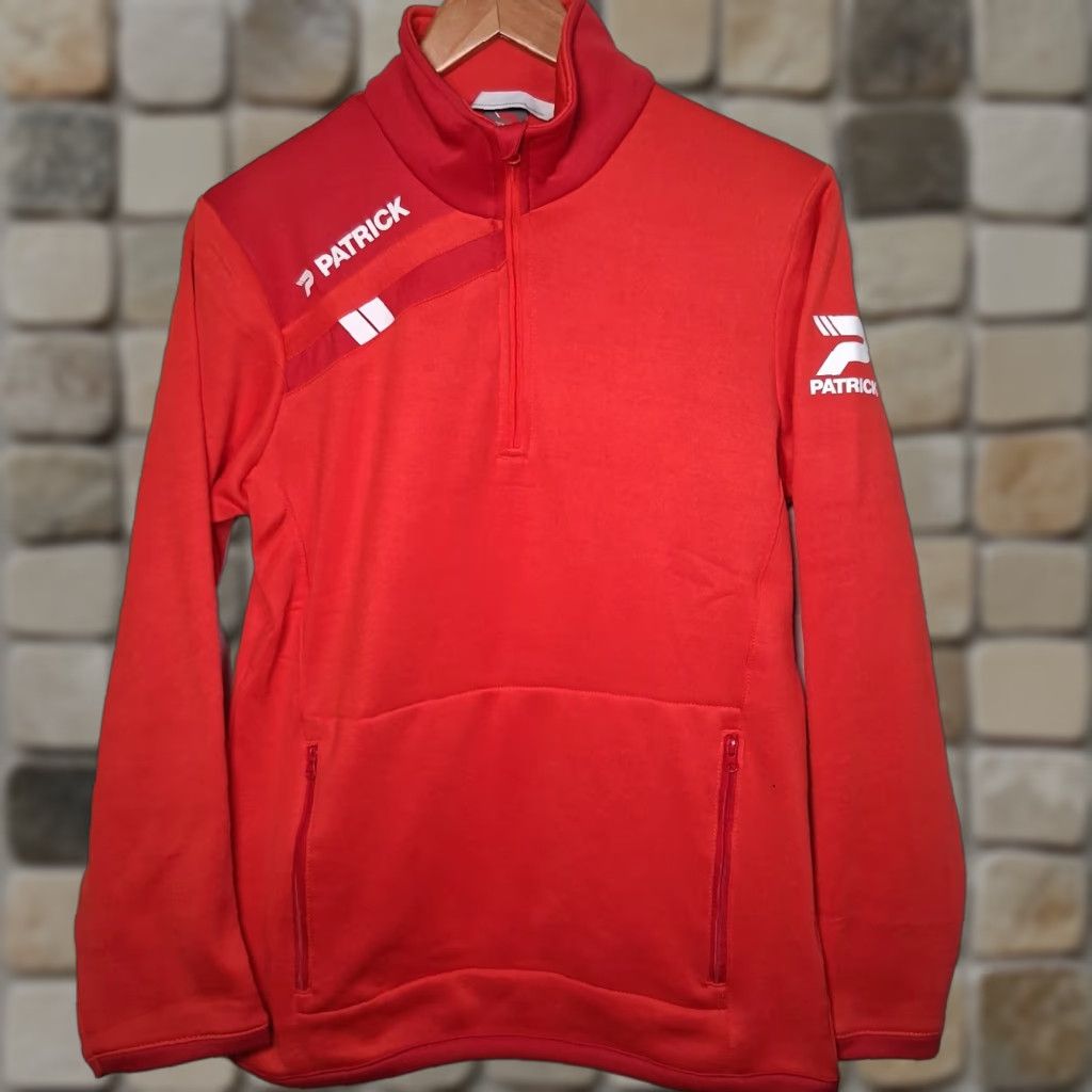 Vintage Patrick Sportswear Force 115 Shirt Small Red 1/4 Zip Soccer Athletic Size US S / EU 44-46 / 1 - 1 Thumbnail