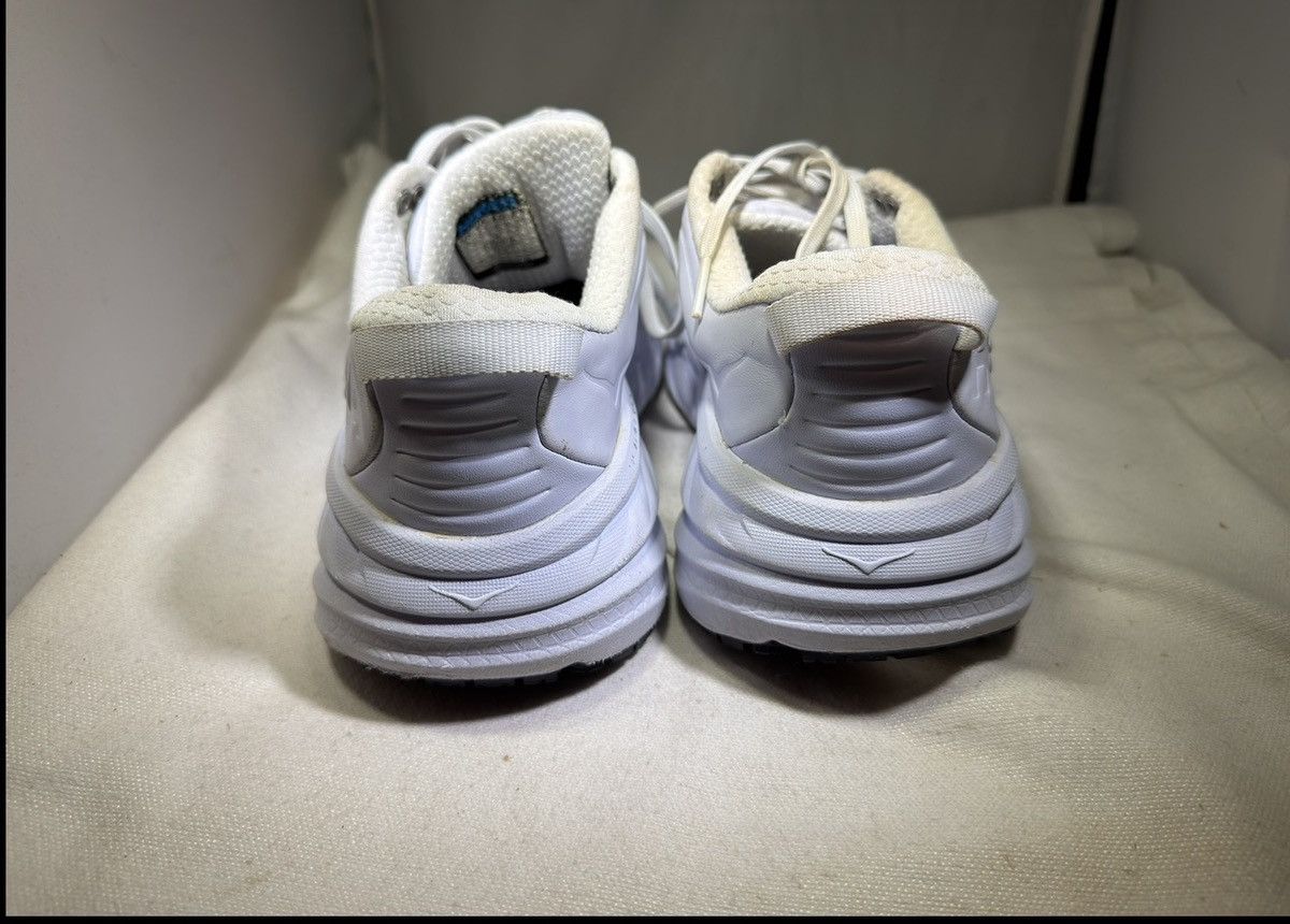 Hoka PreOwned Hoka Bondi SR Running Shoes Women's 9 White Leather Size US 9 / IT 39 - 4 Thumbnail
