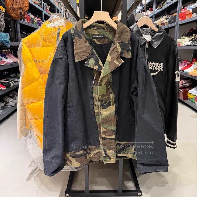 Balenciaga Balenciaga Camouflage Patchwork Jacket Size US S / EU 44-46 / 1 - 5 Thumbnail